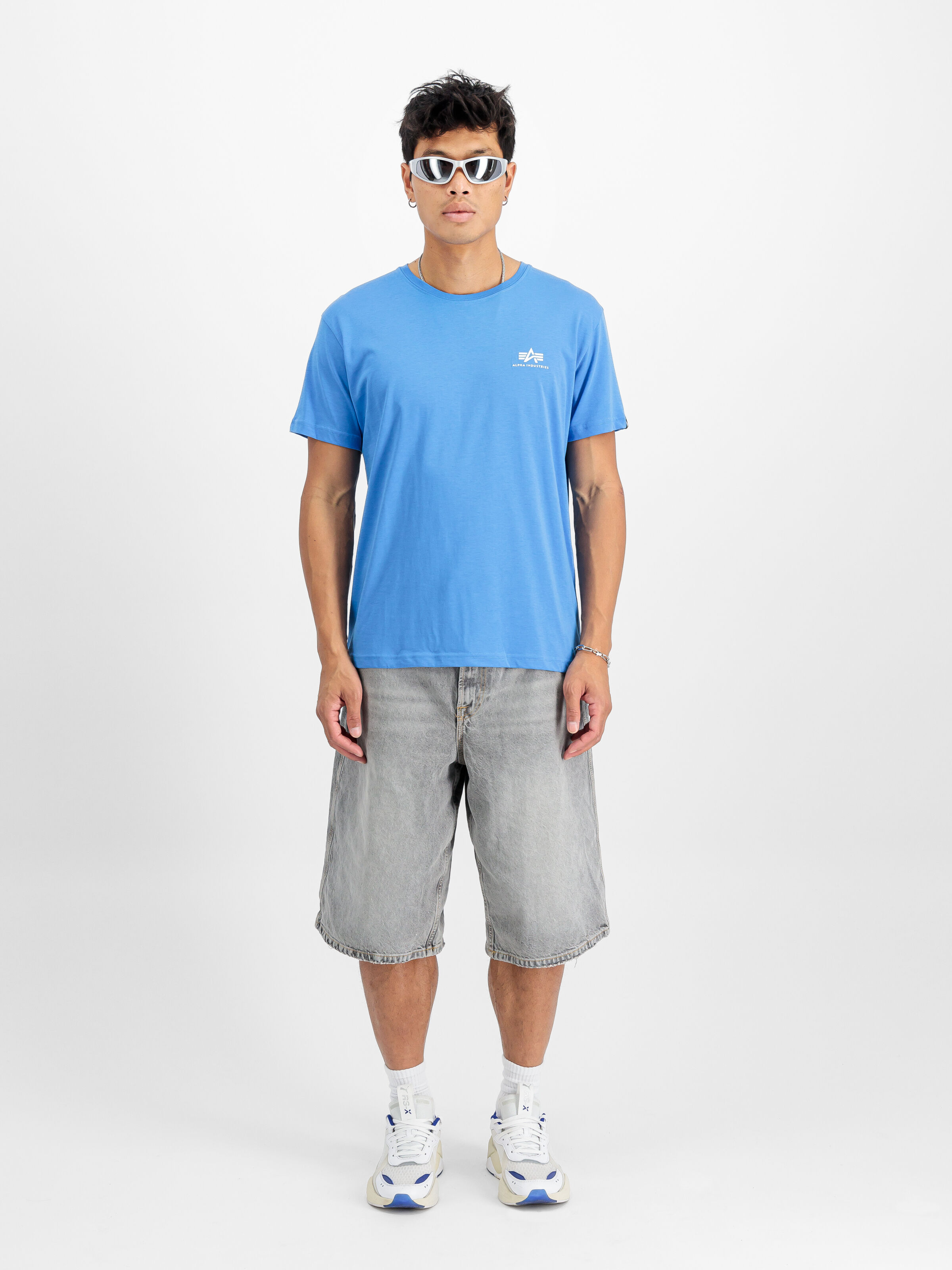 Basic Small Logo T-Shirt mediteranian blue 188505_737_2_model_00001_118754