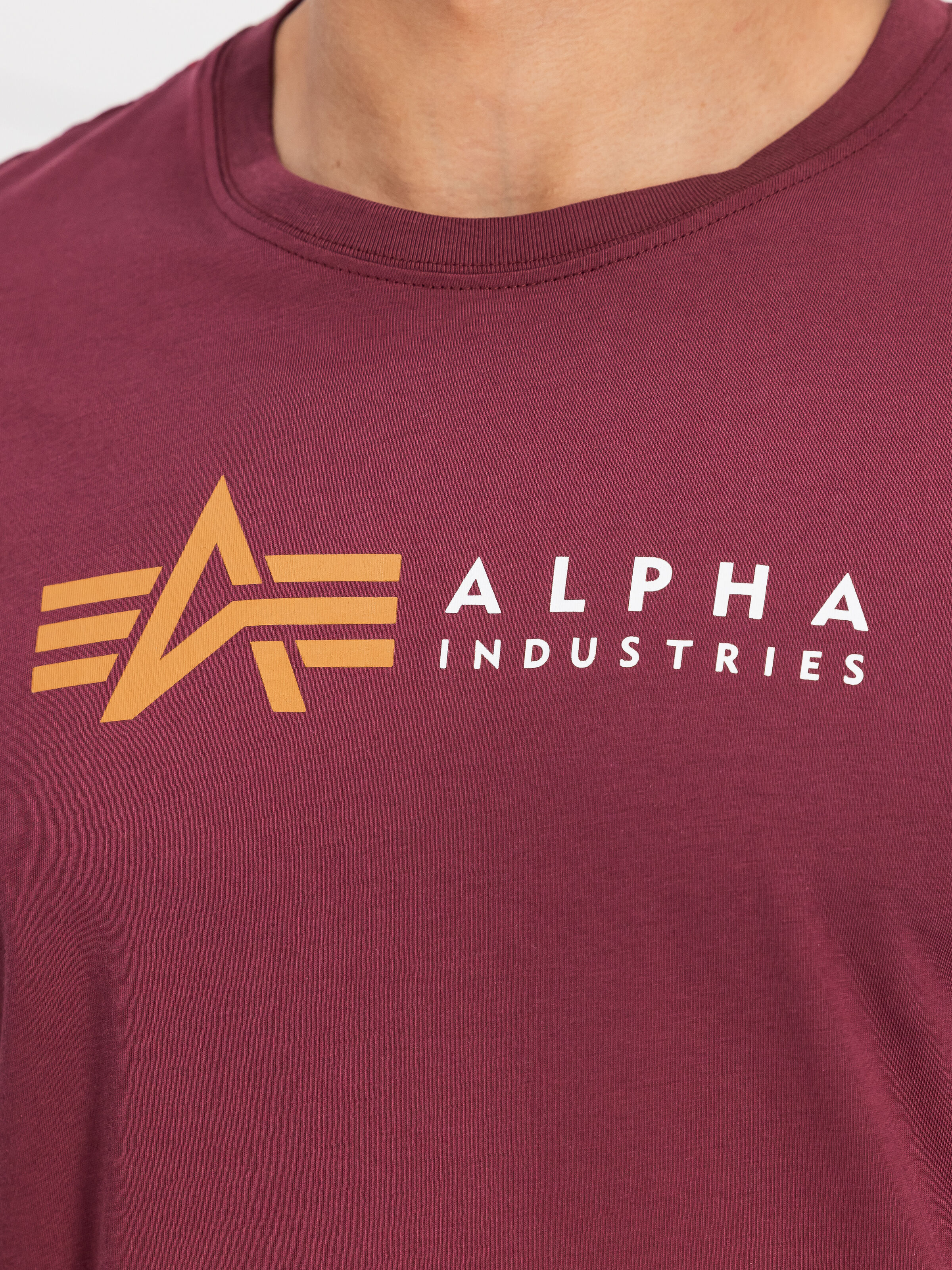 Alpha Label T-Shirt burgundy 118502_184_3_detail_00001_199509