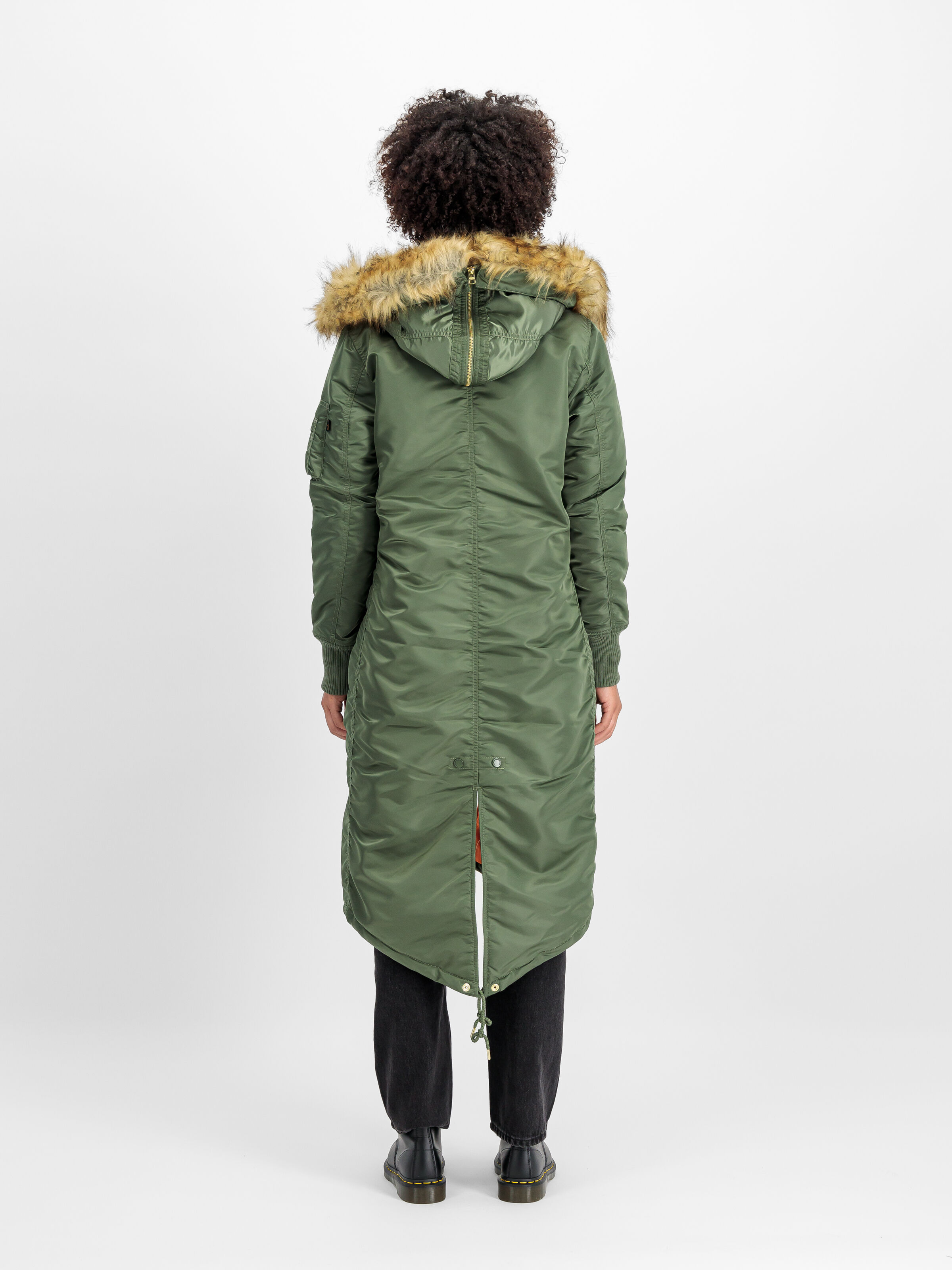 Long Fishtail Field Jacket Women sage-green 198013_01_2_model_00002_111469