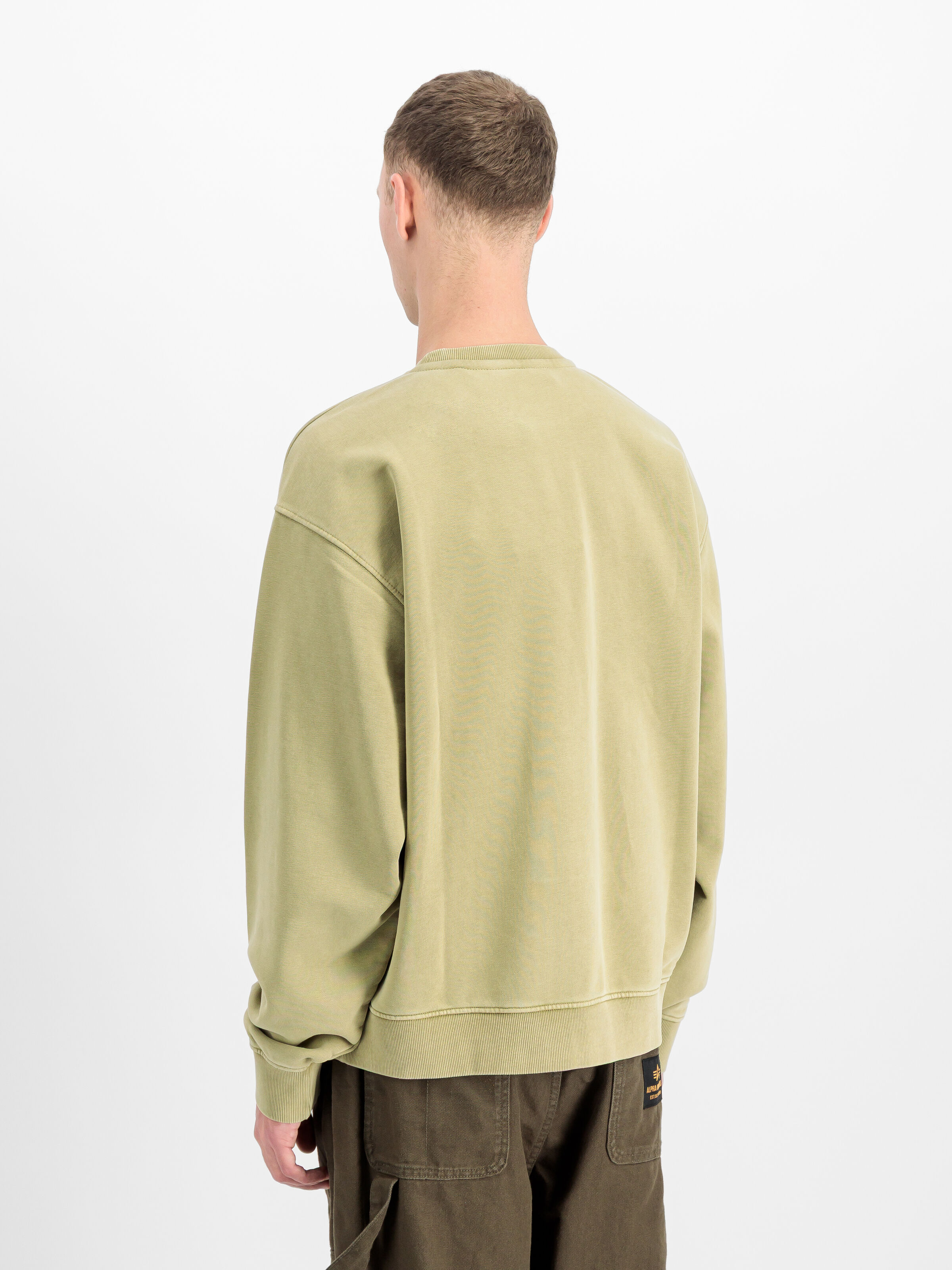 Alpha Stencil Sweatshirt light olive 266309_82_2_model_00003_220122