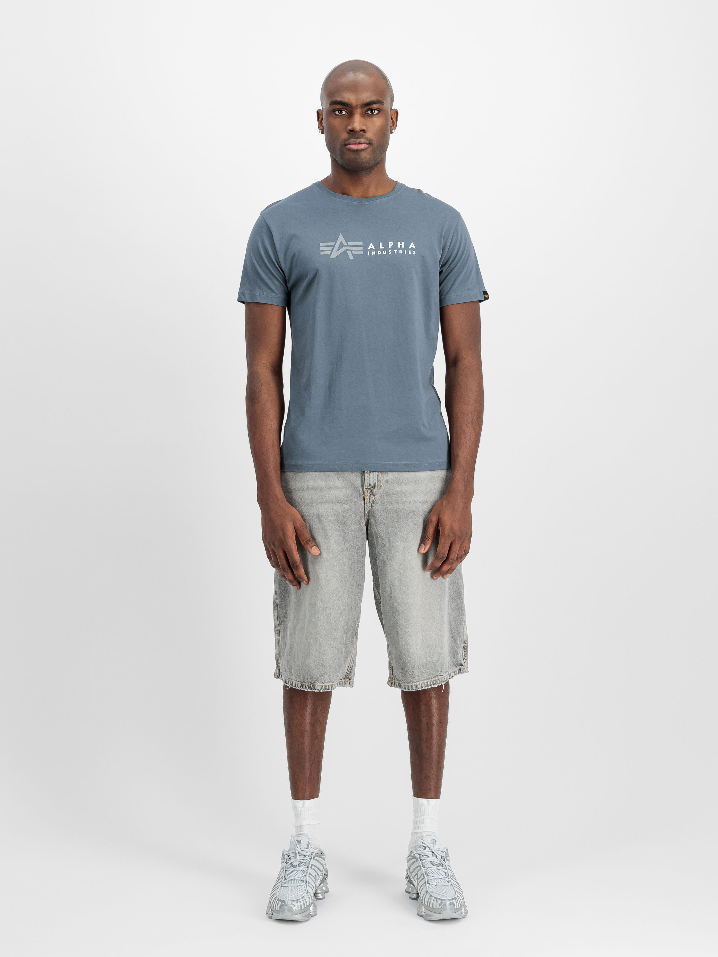 Alpha Label T-Shirt denim blue 118502_439_2_model_00001_160831