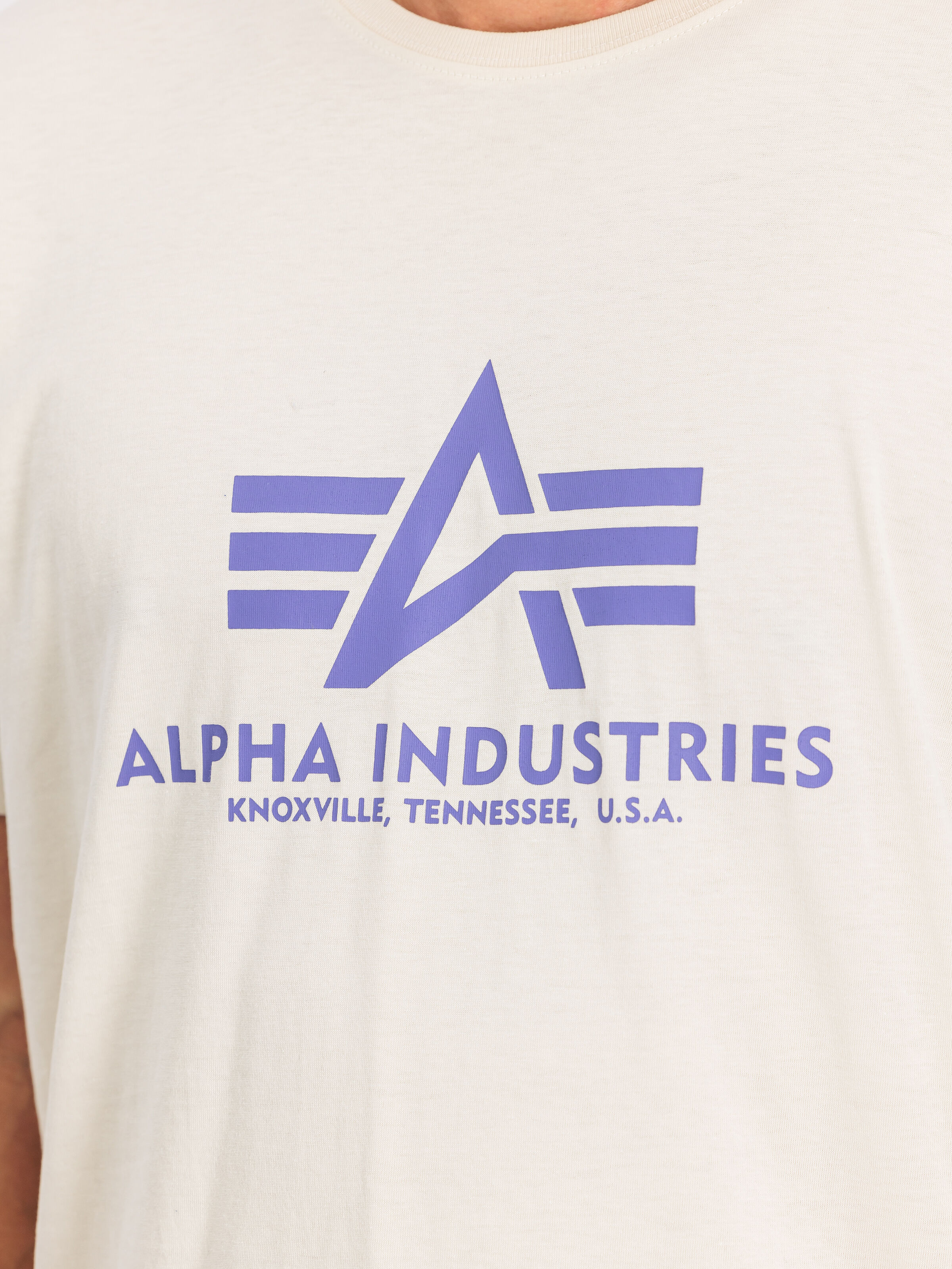 Basic Big Logo T-Shirt vint.white/night purple 100501_749_3_detail_00001_117838