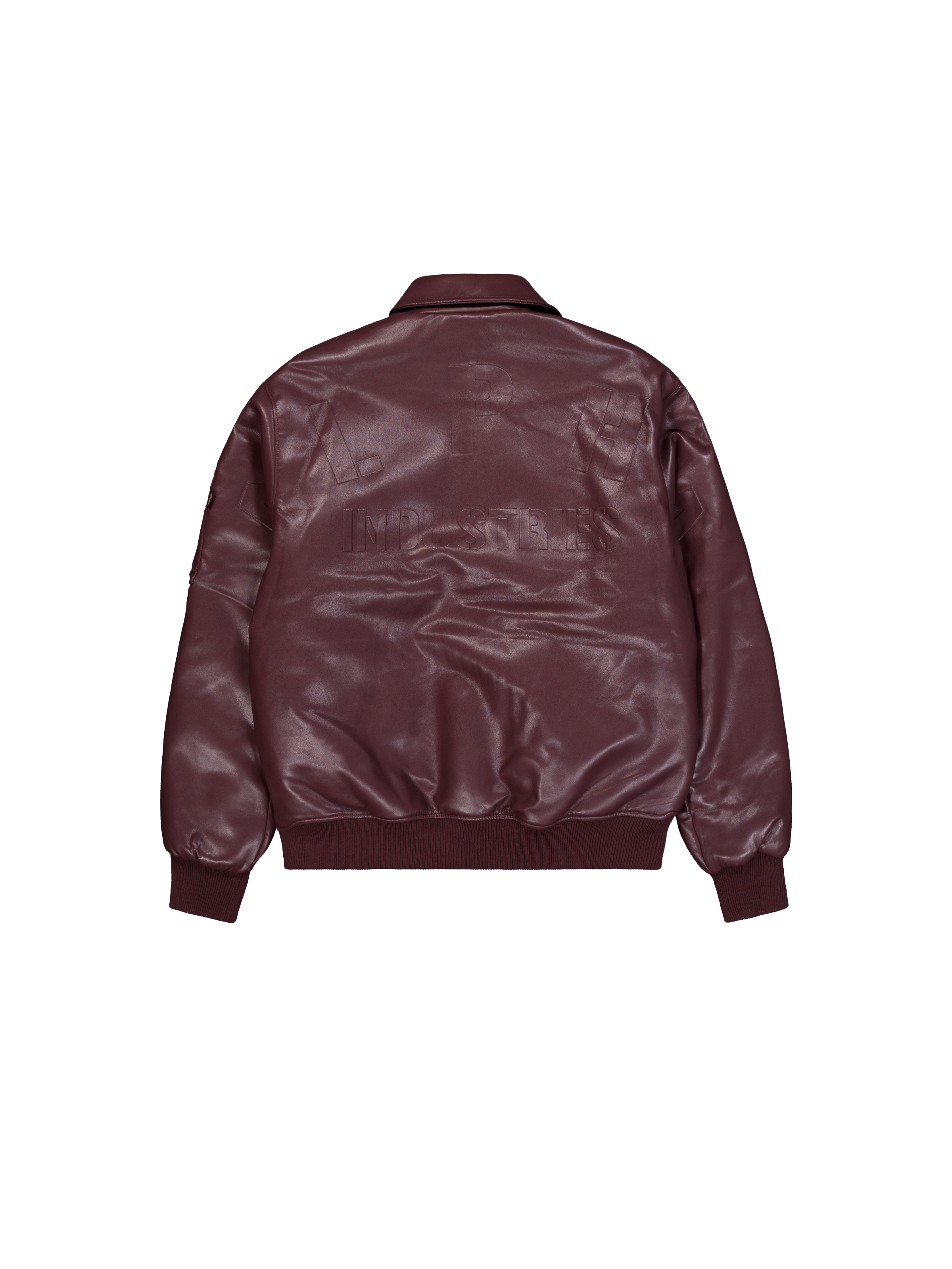 PU College Bomber Jacket dark cherry 258109_608_1_flatlay_00002_162328