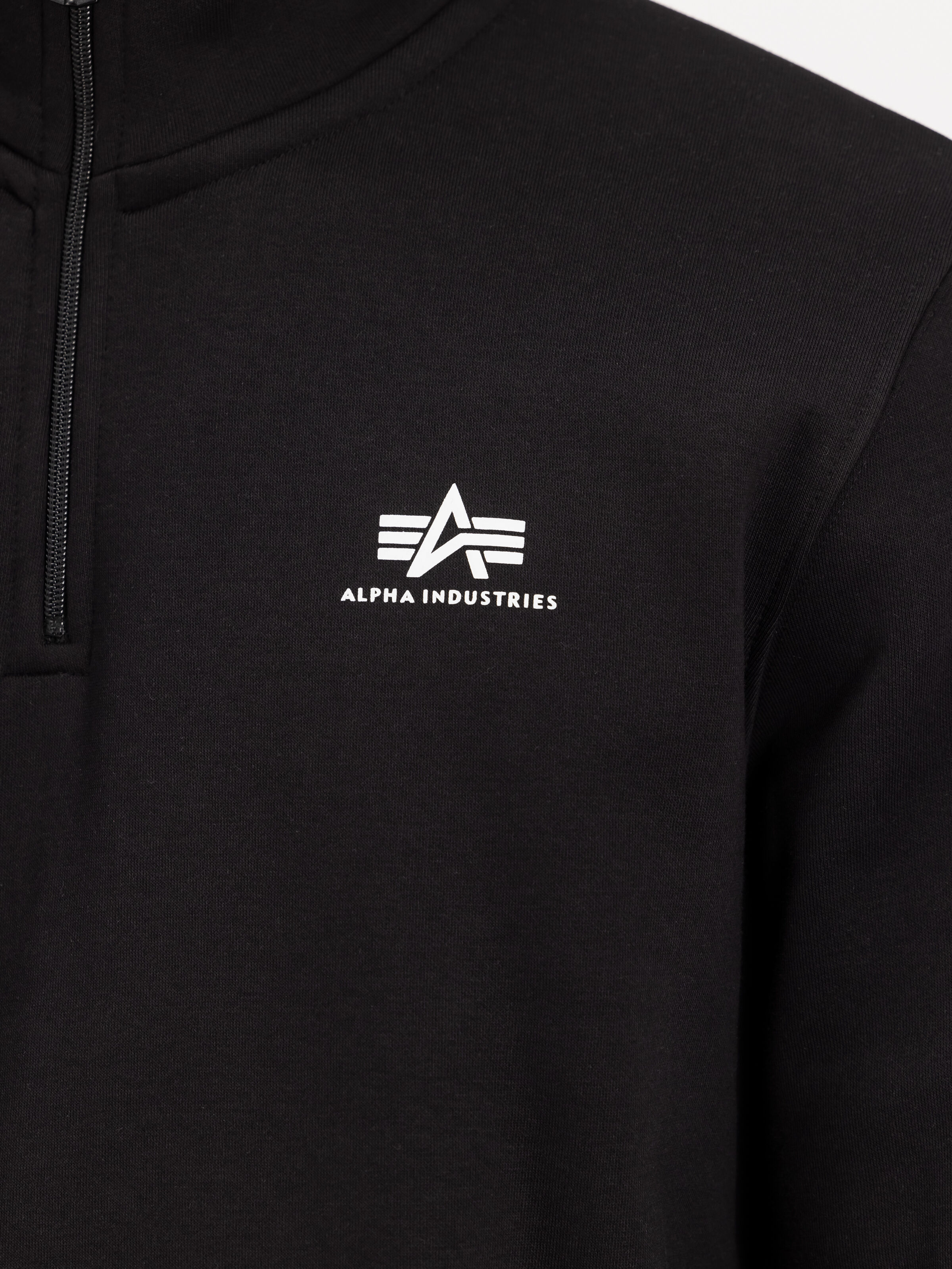 Half Zip Small Logo Sweatshirt black 108308_03_3_detail_00001_128283