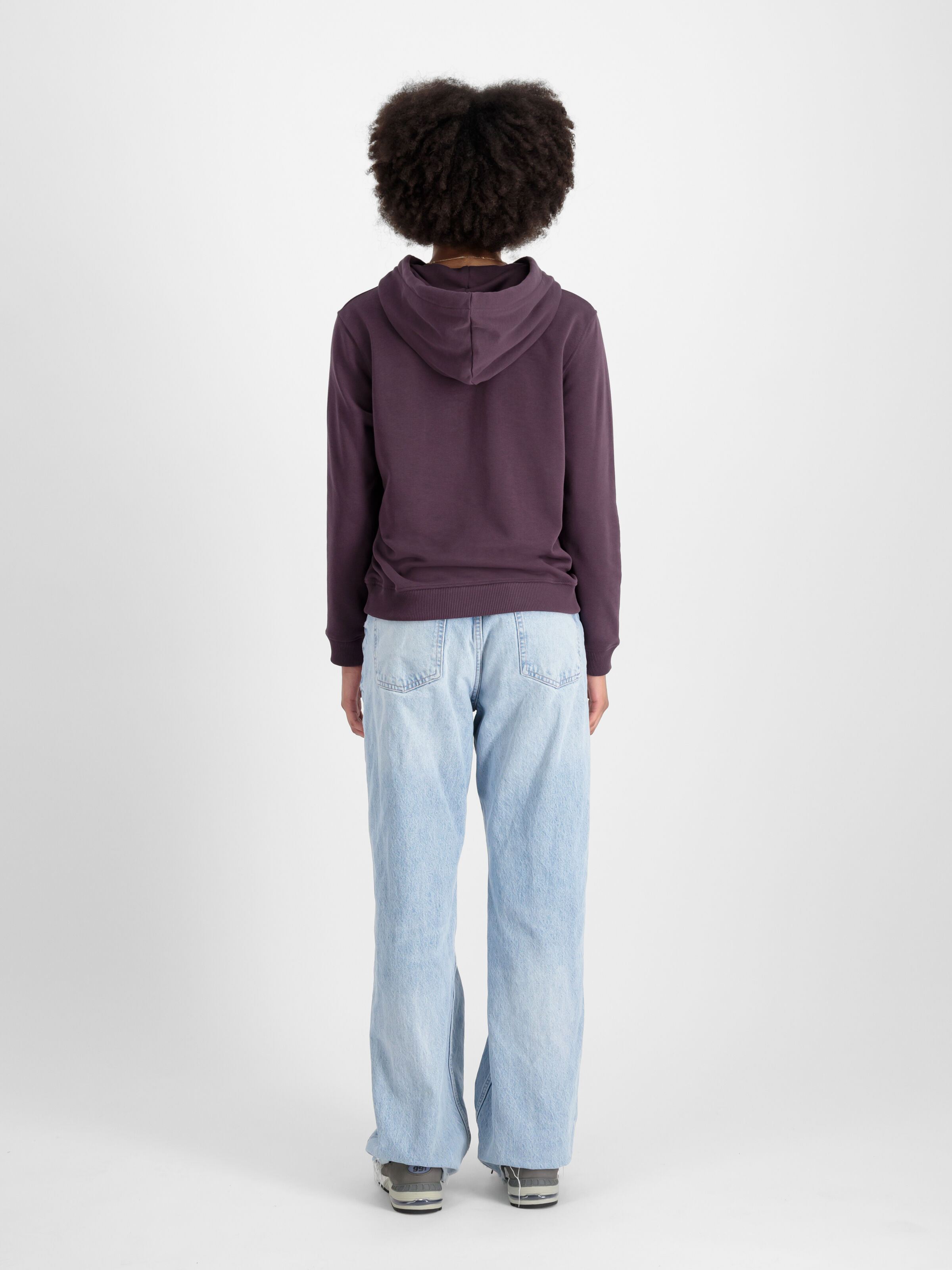 New Basic Big Logo Hoodie Women Plum 196032_719_2_model_00002_97010