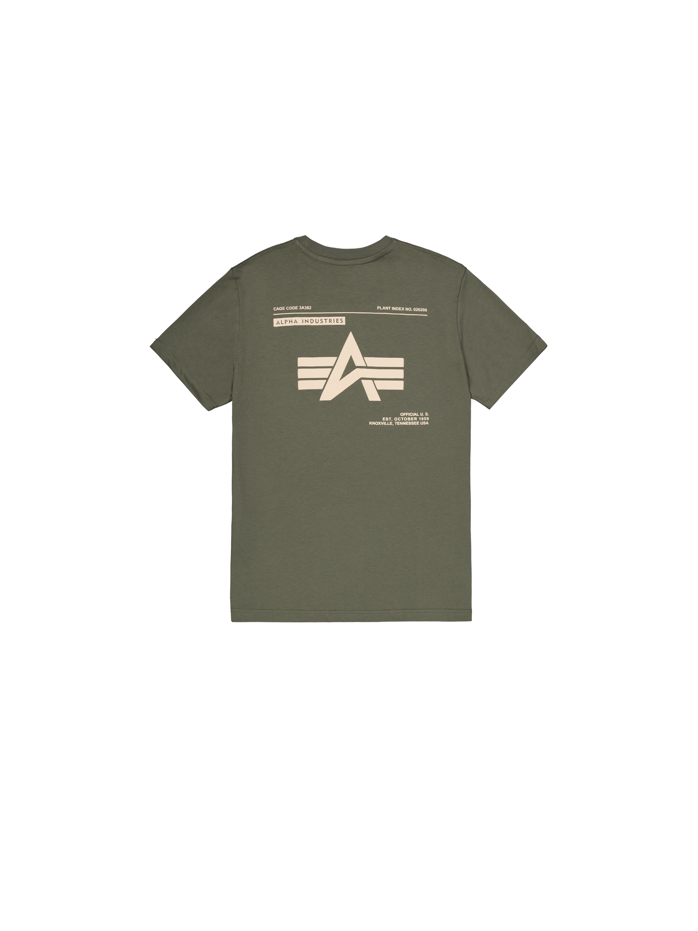 Label Backprint T-Shirt dark olive 258505_142_1_flatlay_00002_173763