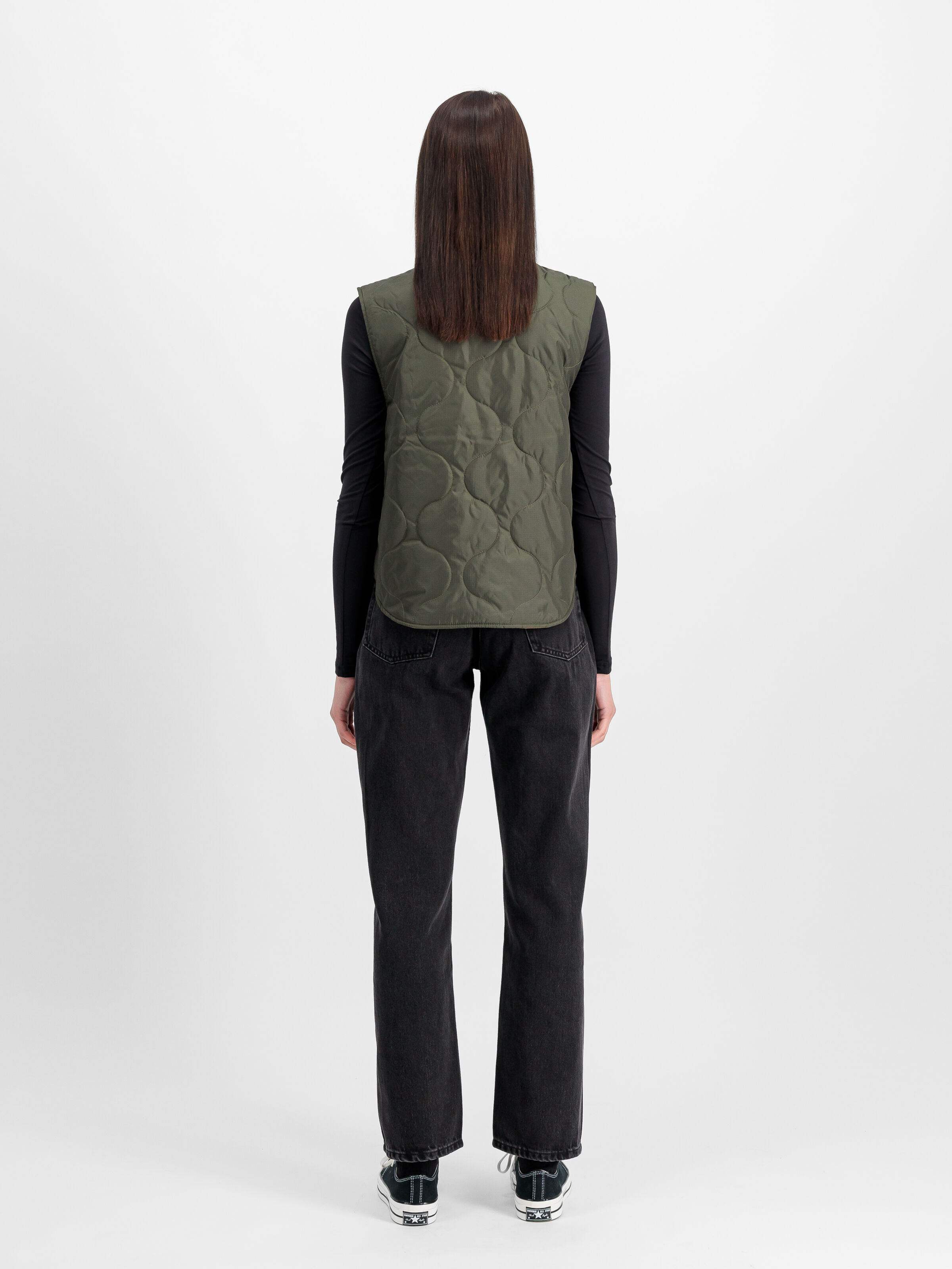 Reversible Vest Women dark olive 148009_142_2_model_00002_103631