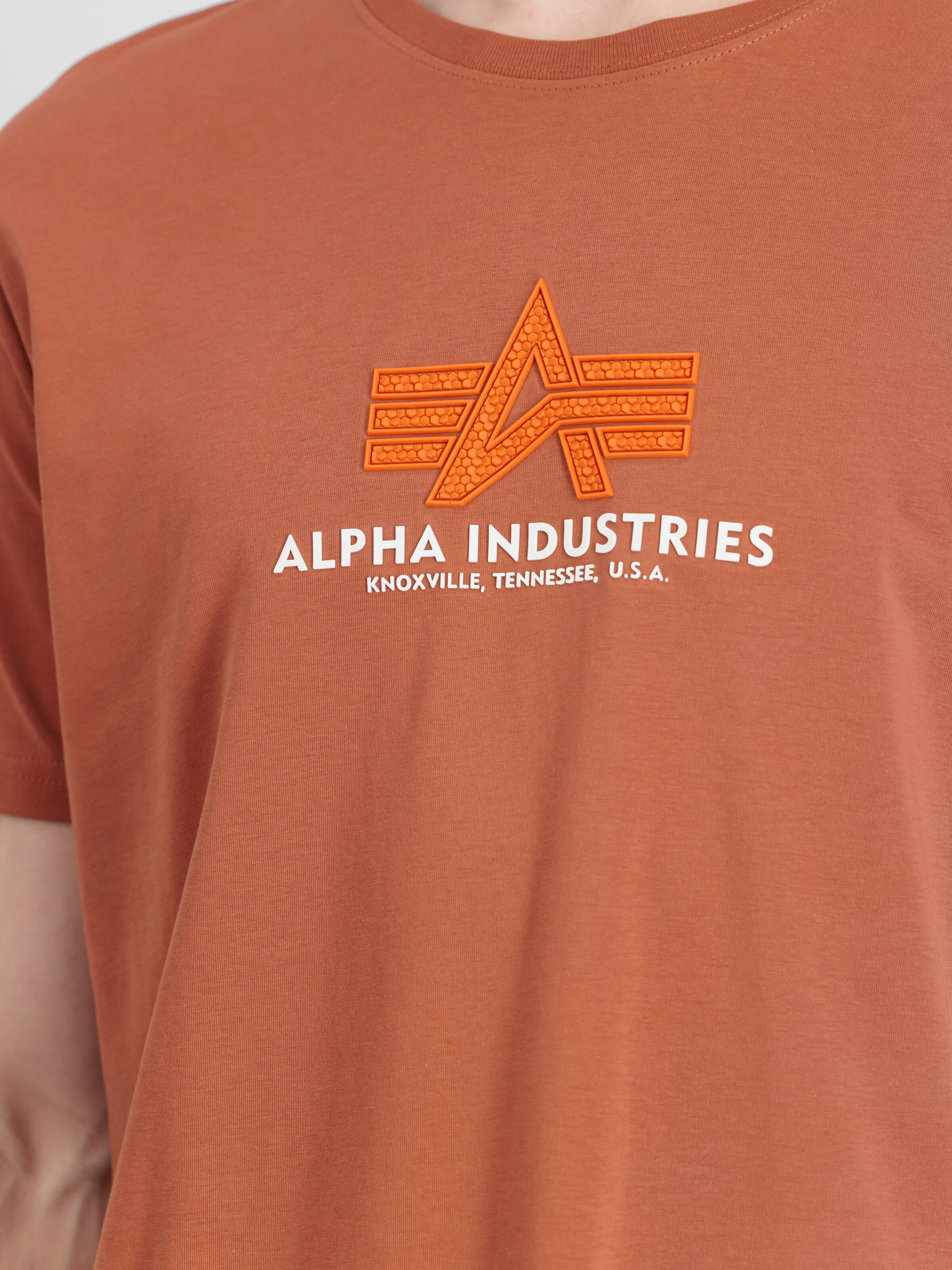 Basic Big Logo Rubber T-Shirt hazel brown 100501RB_709_00007_182355