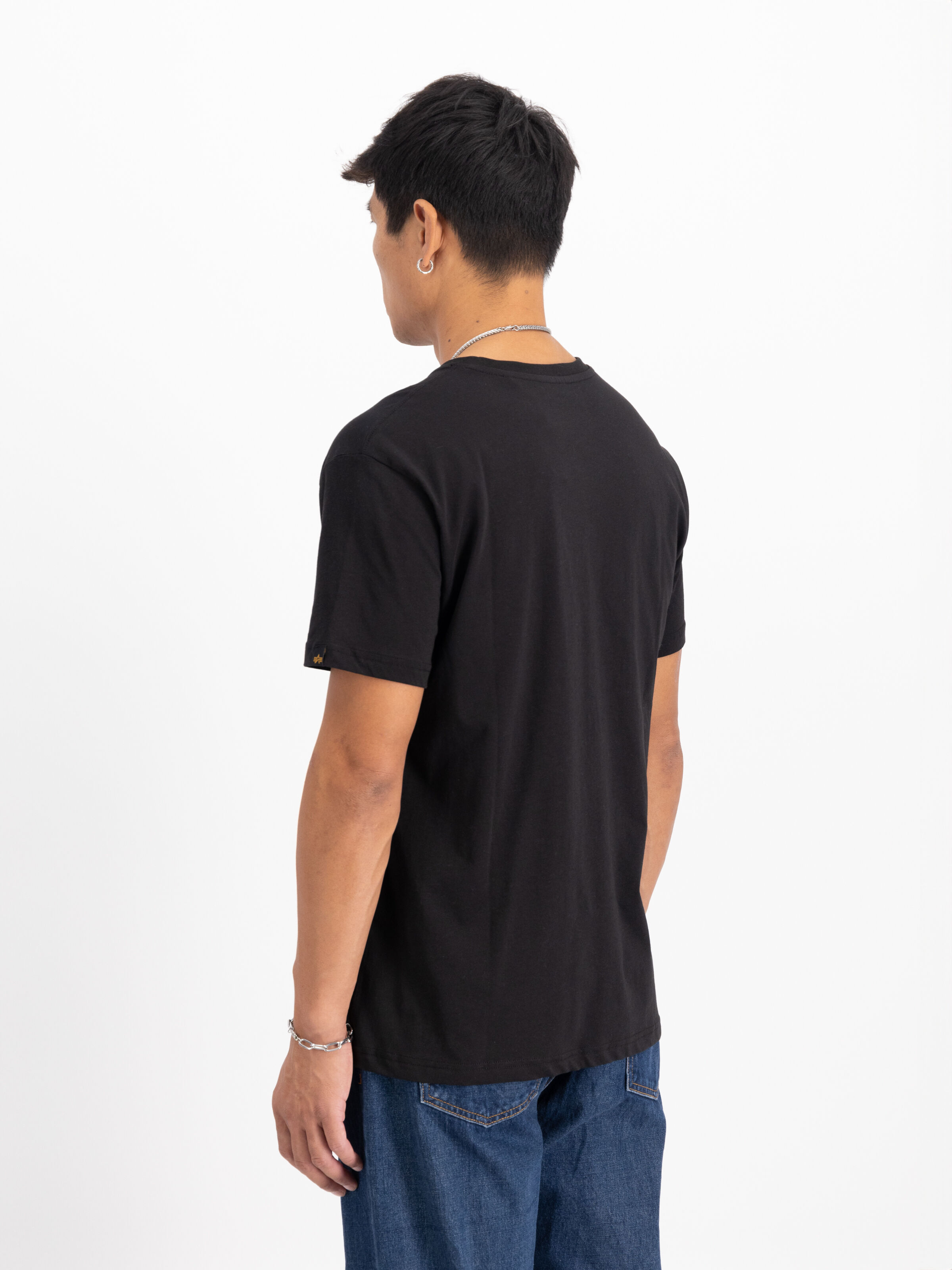 Basic Small Logo T-Shirt black/blue 188505_93_2_model_00004_117682