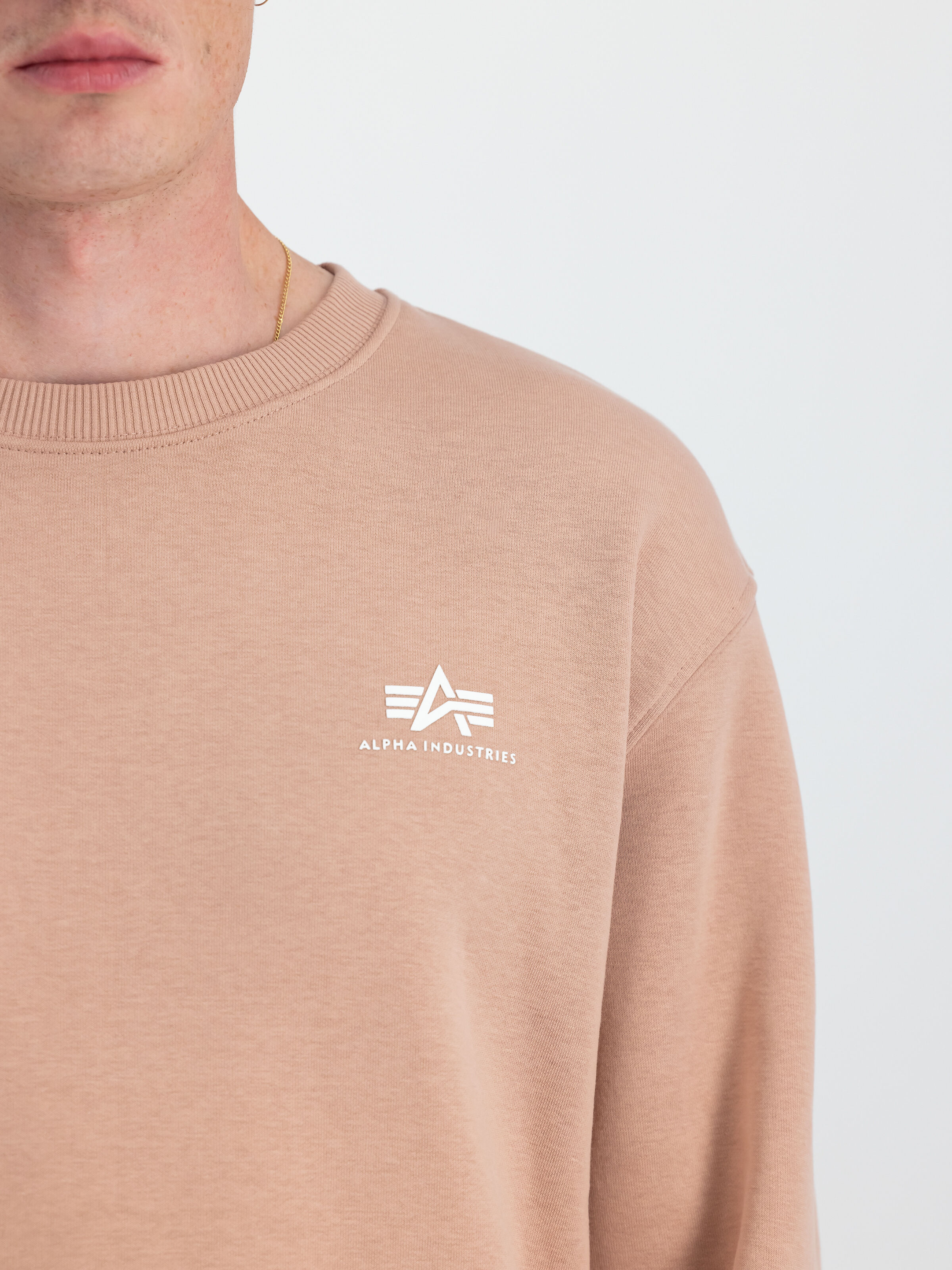 Basic Small Logo Sweatshirt Dusty Coral 188307_721_3_detail_00001_97378