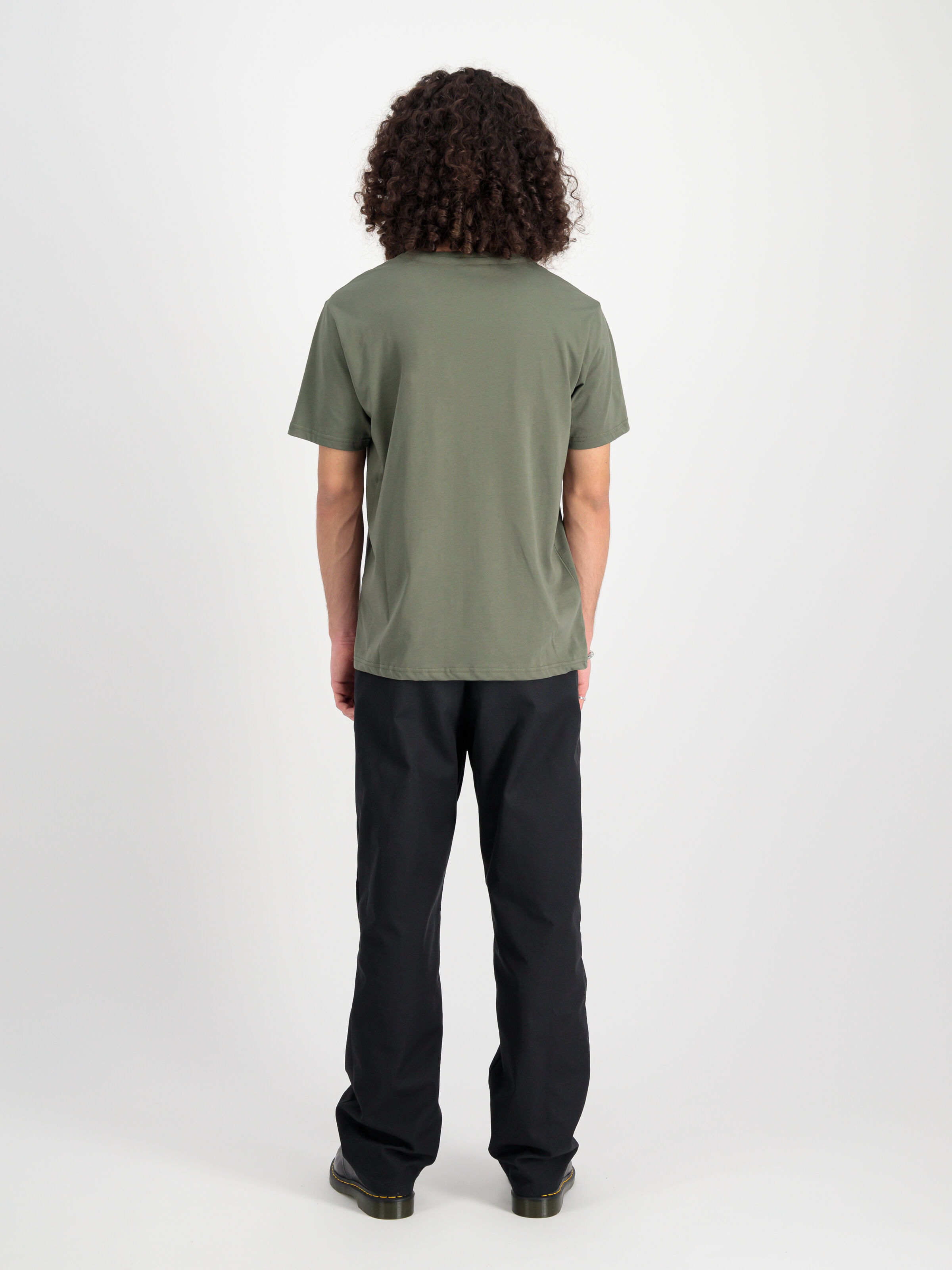 Alpha Puff Print T-Shirt dark olive 146509_142_2_model_00002_118673
