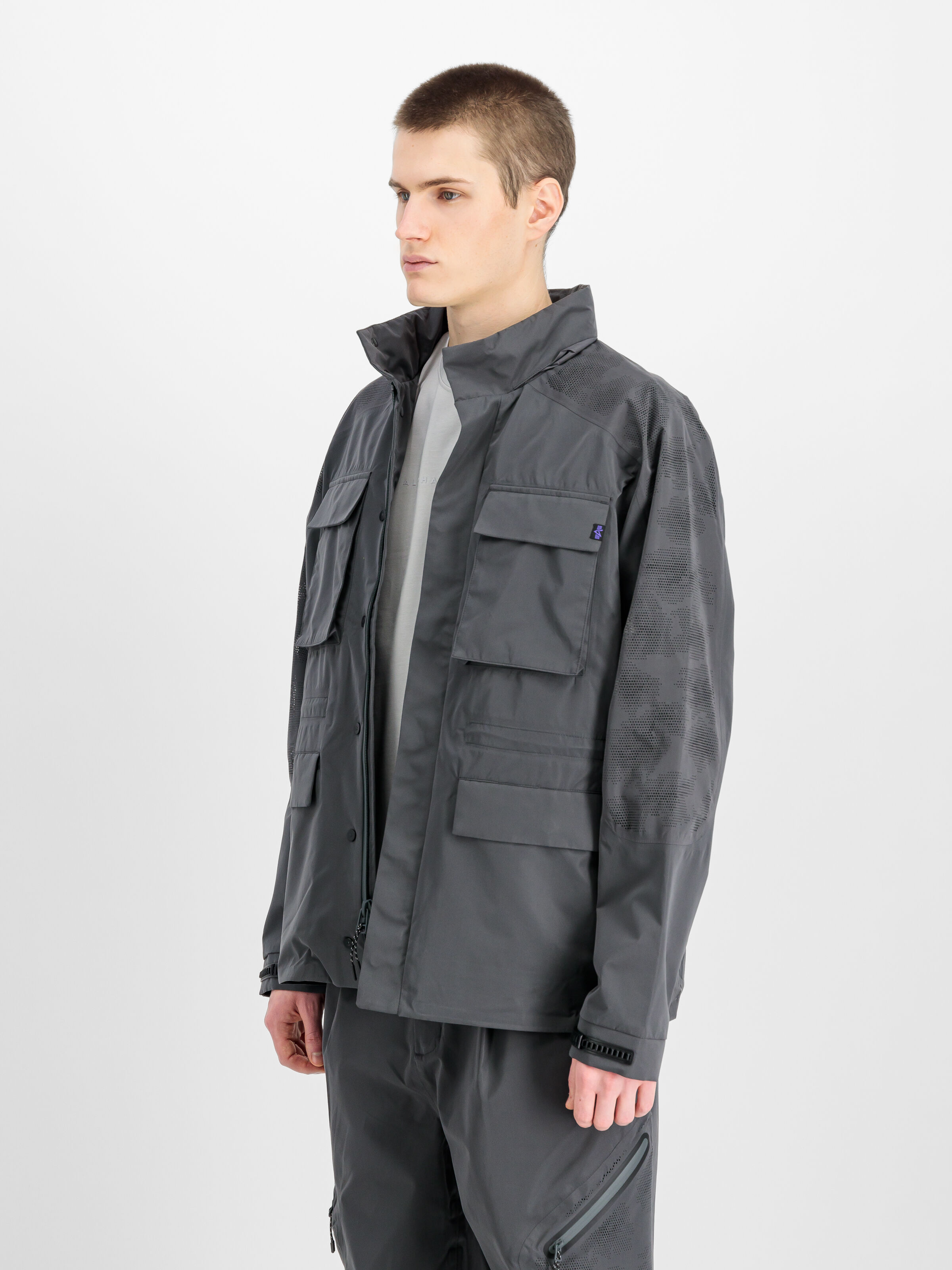 M-65 Laser Cut Light Field Coat charcoal 756119_747_2_model_00003_155233