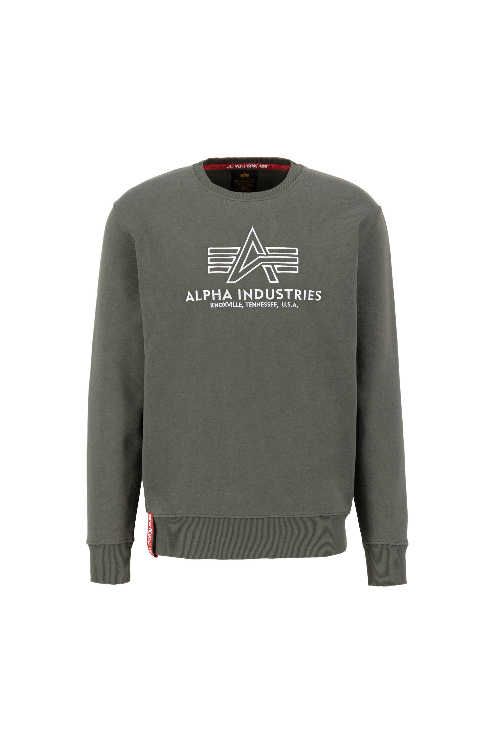 Basic Embroidery Sweatshirt dark olive 118302_142_alpha_industries_basic_sweater_embroidery_bust_front_124334.jpg