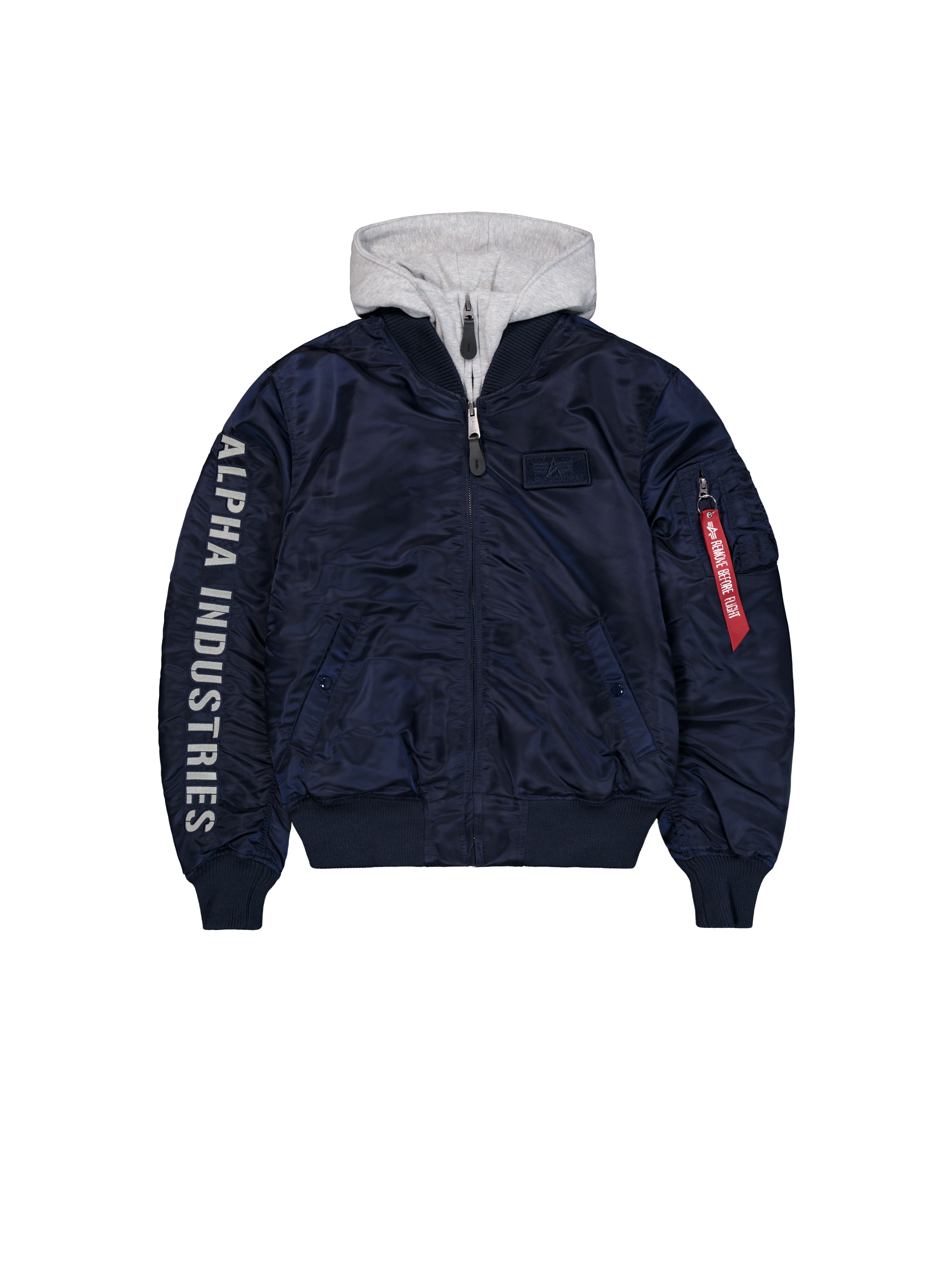 MA-1 D-Tec Sleeve Embroidery Bomber Jacket ultra navy