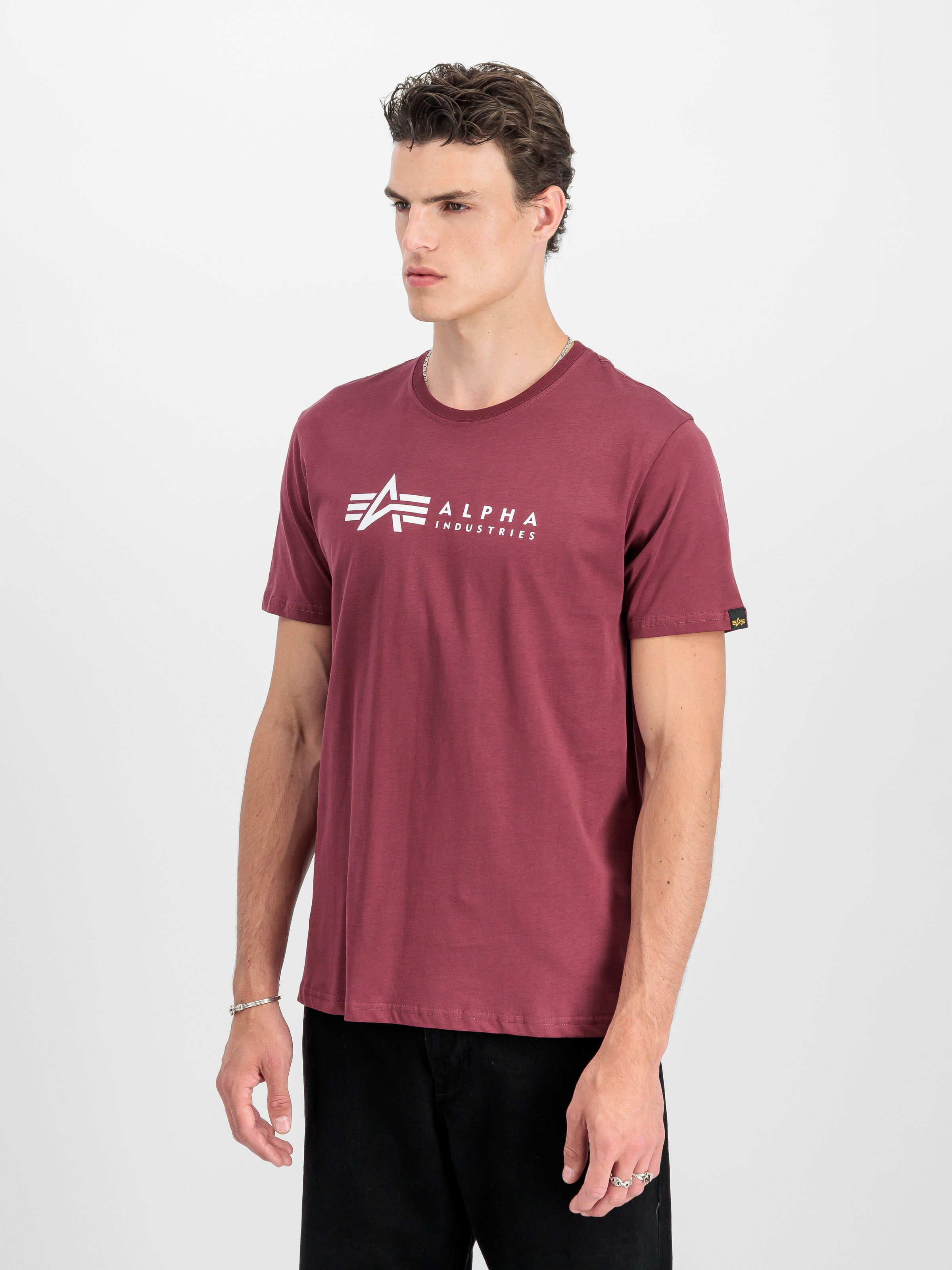 Alpha Label T-Shirt 2 Pack olive/burgundy 118534_642_2_model_00003_189196