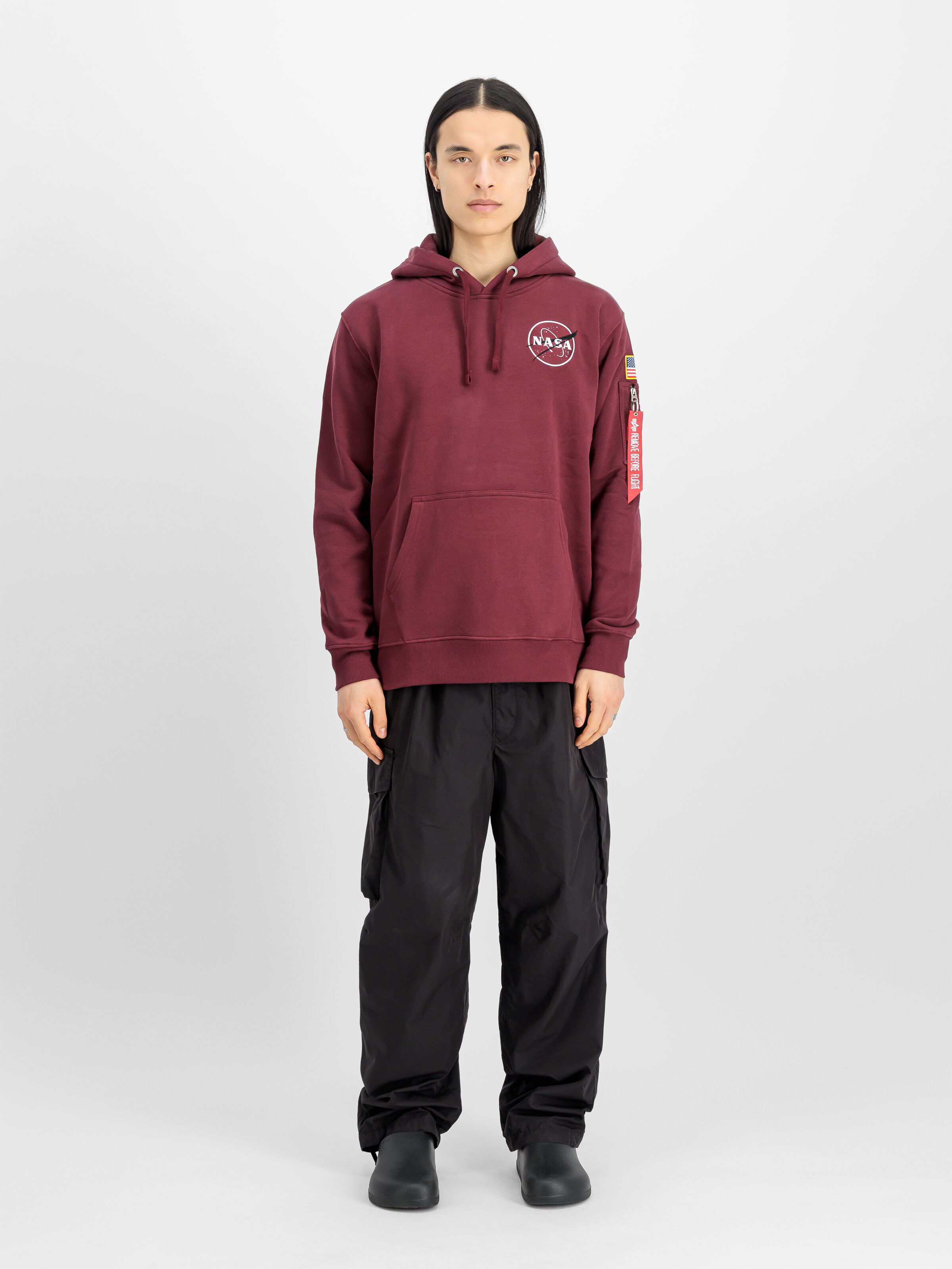 Space Shuttle SMU Hoodie burgundy 128814_184_2_model_00001_145643