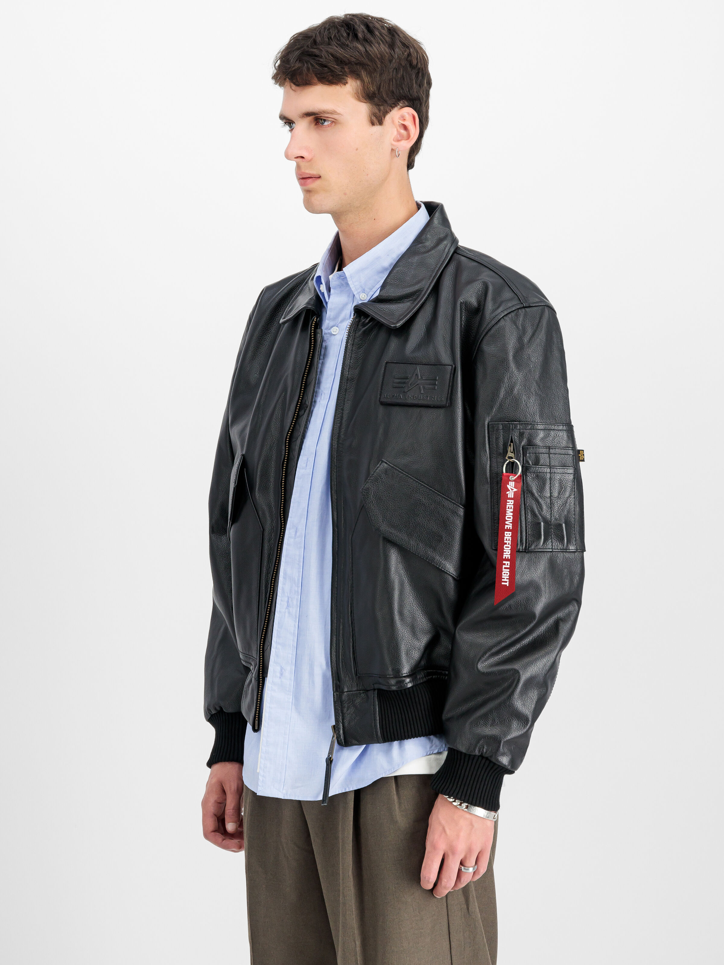CWU Leather Heritage Bomber Jacket | Alpha Industries