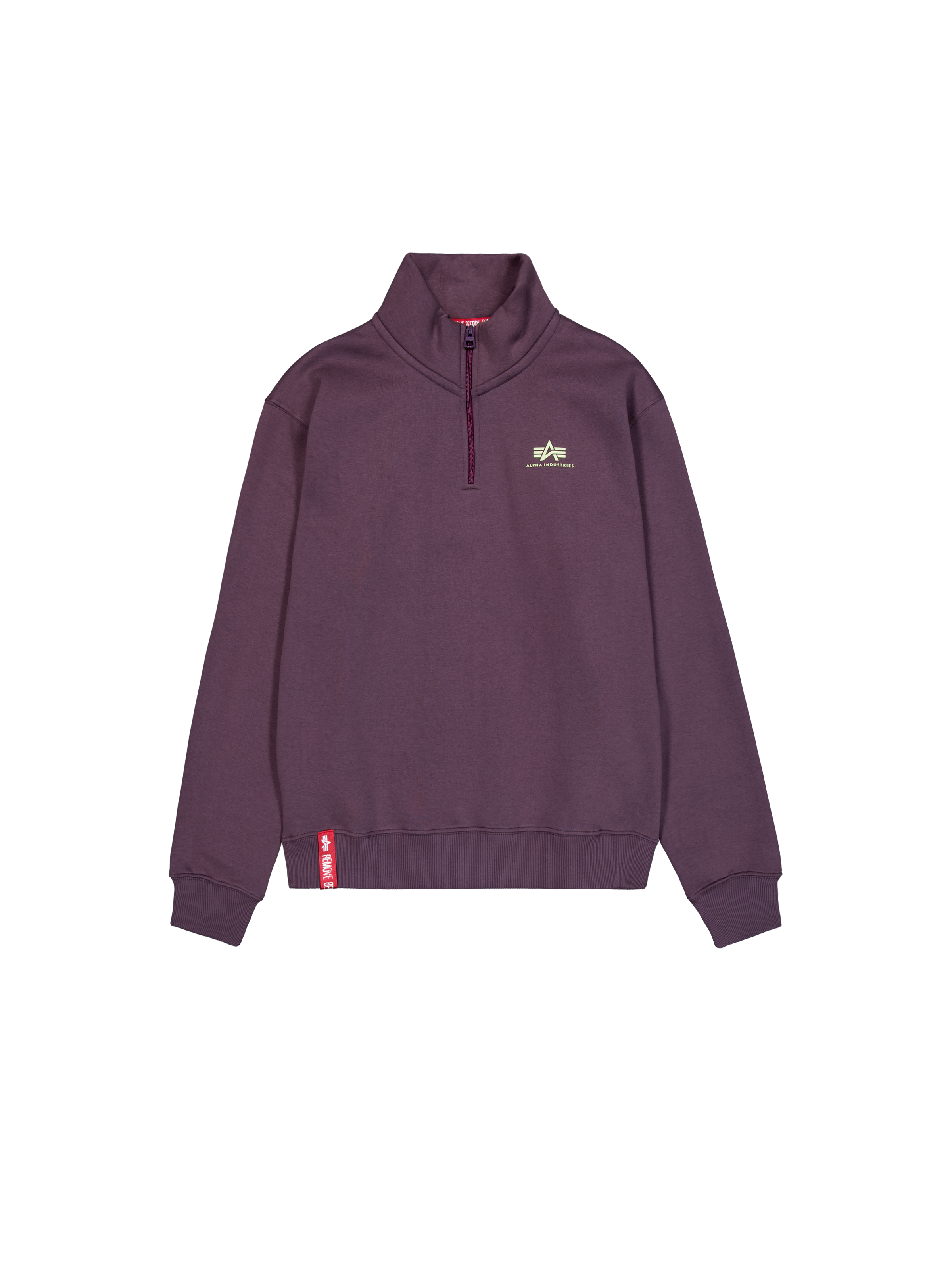 Half Zip Small Logo Sweatshirt Plum 108308_719_1_flatlay_00001_97107.png