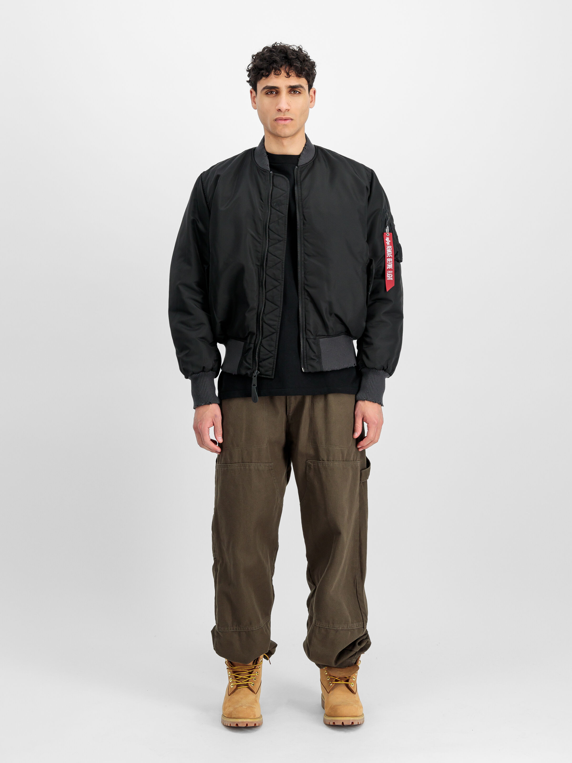 MA-1 Distressed Bomber Jacket black 258128_03_2_model_00001_163840