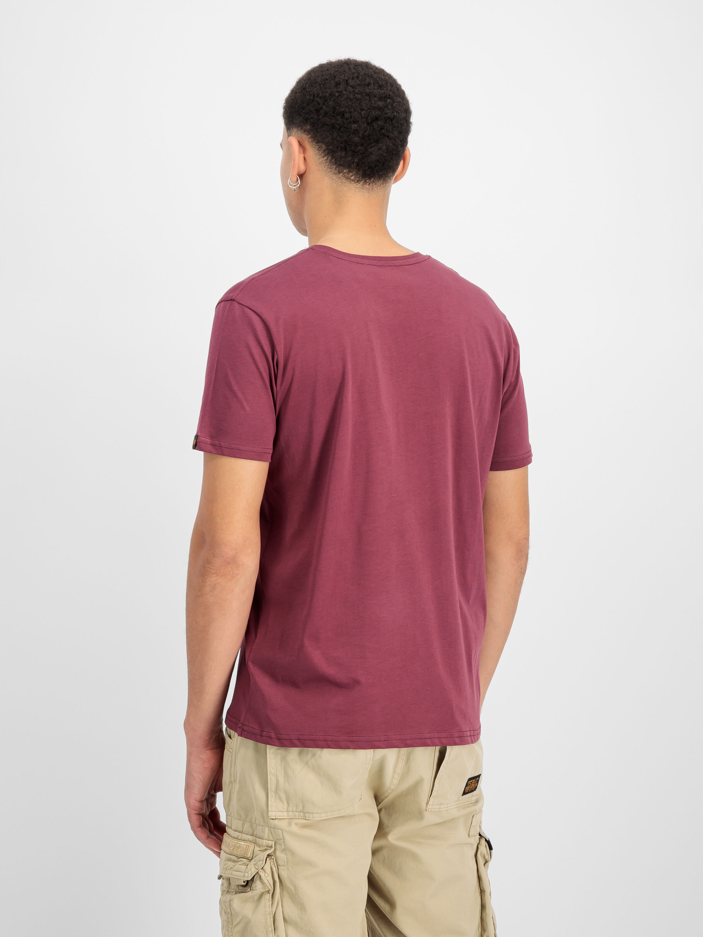 Basic Big Logo T-Shirt burgundy 100501_184_2_model_00003_184411