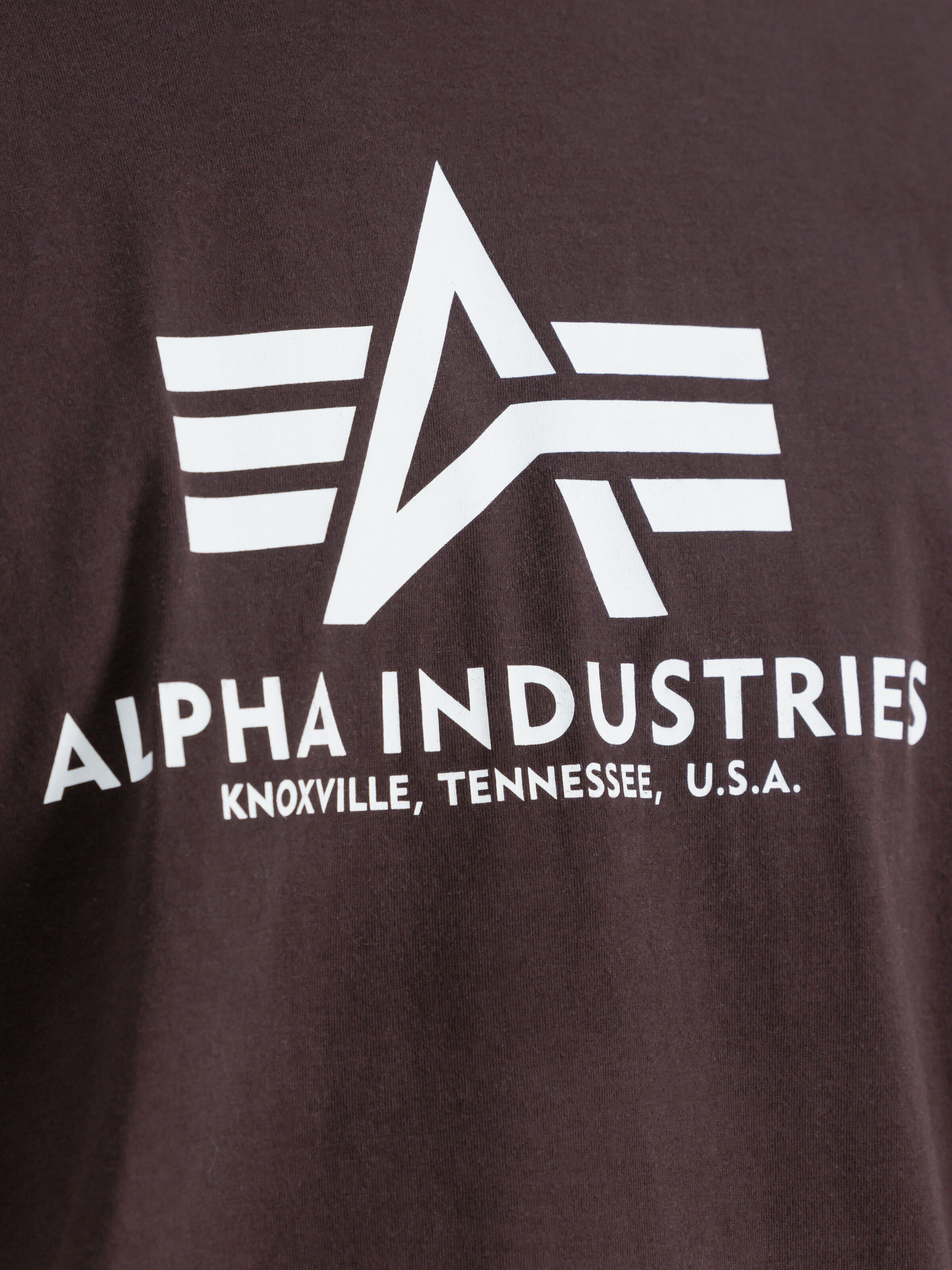 Basic Big Logo T-Shirt hunter brown 100501_696_alpha_industries_basic_t_shirt_00004_182776