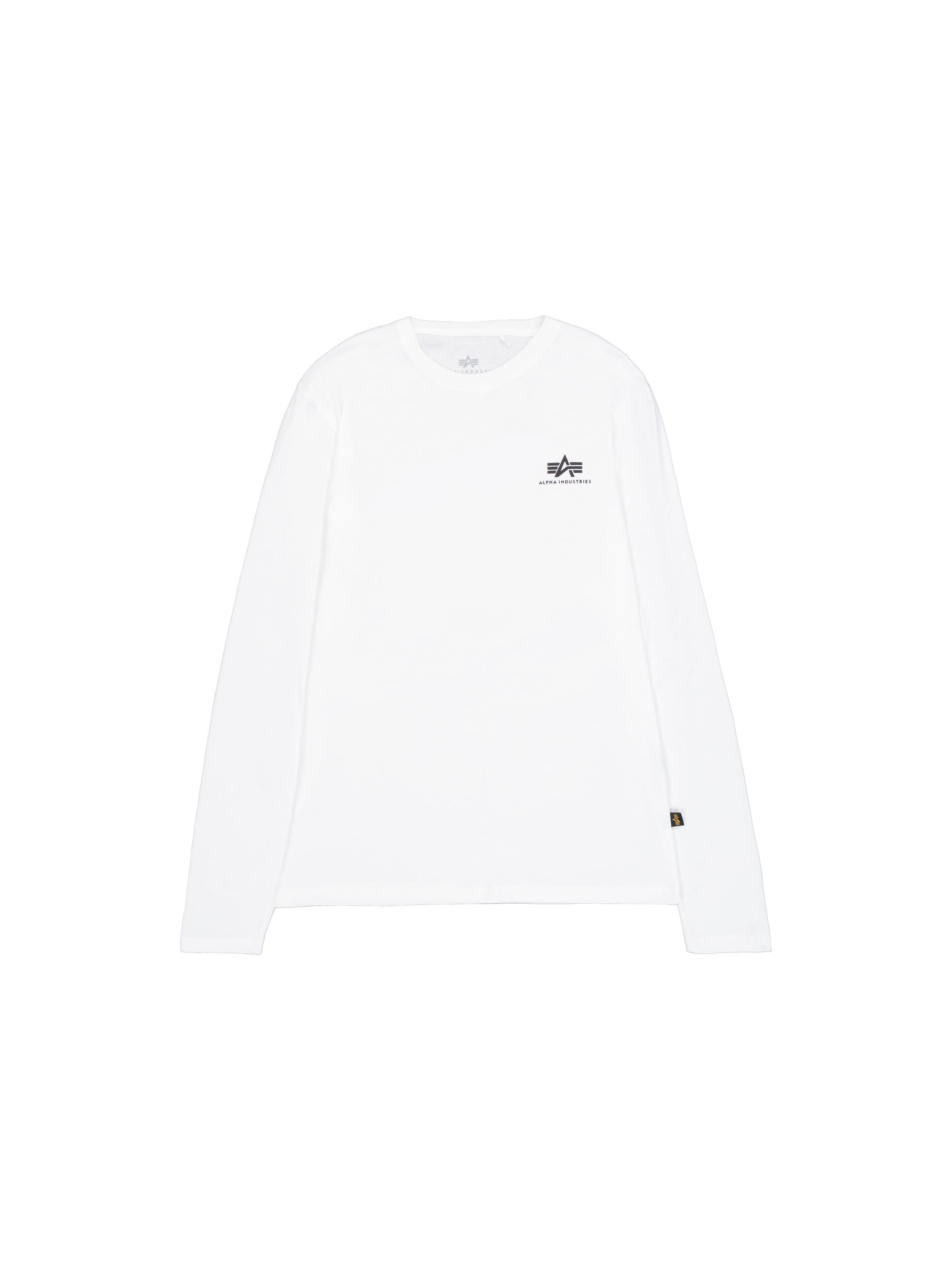 Basic Small Logo Longsleeve white