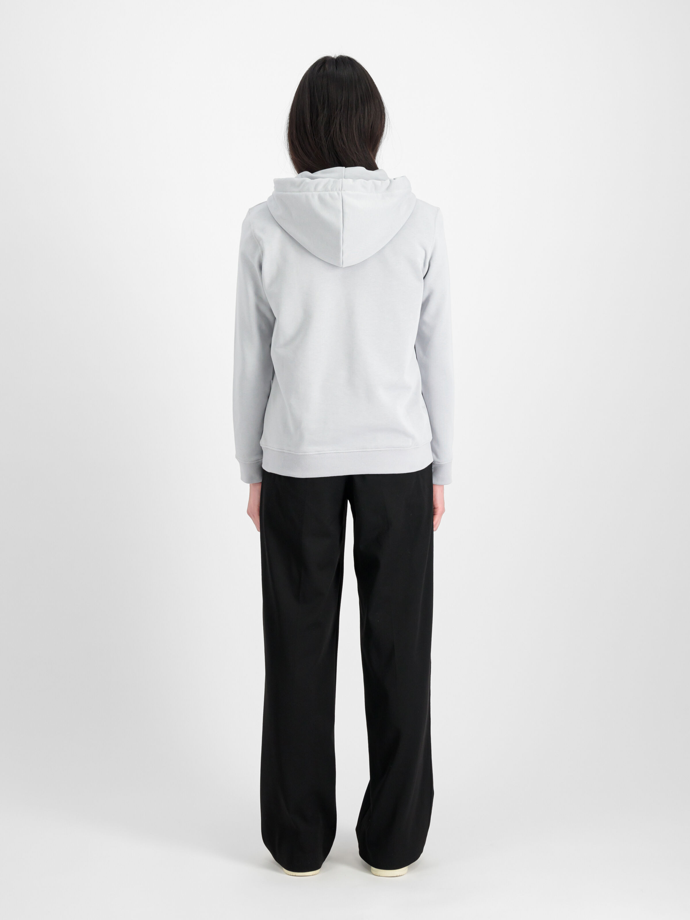 New Basic Glitter Women Hoodie pastel grey 196032G_666_005_208677