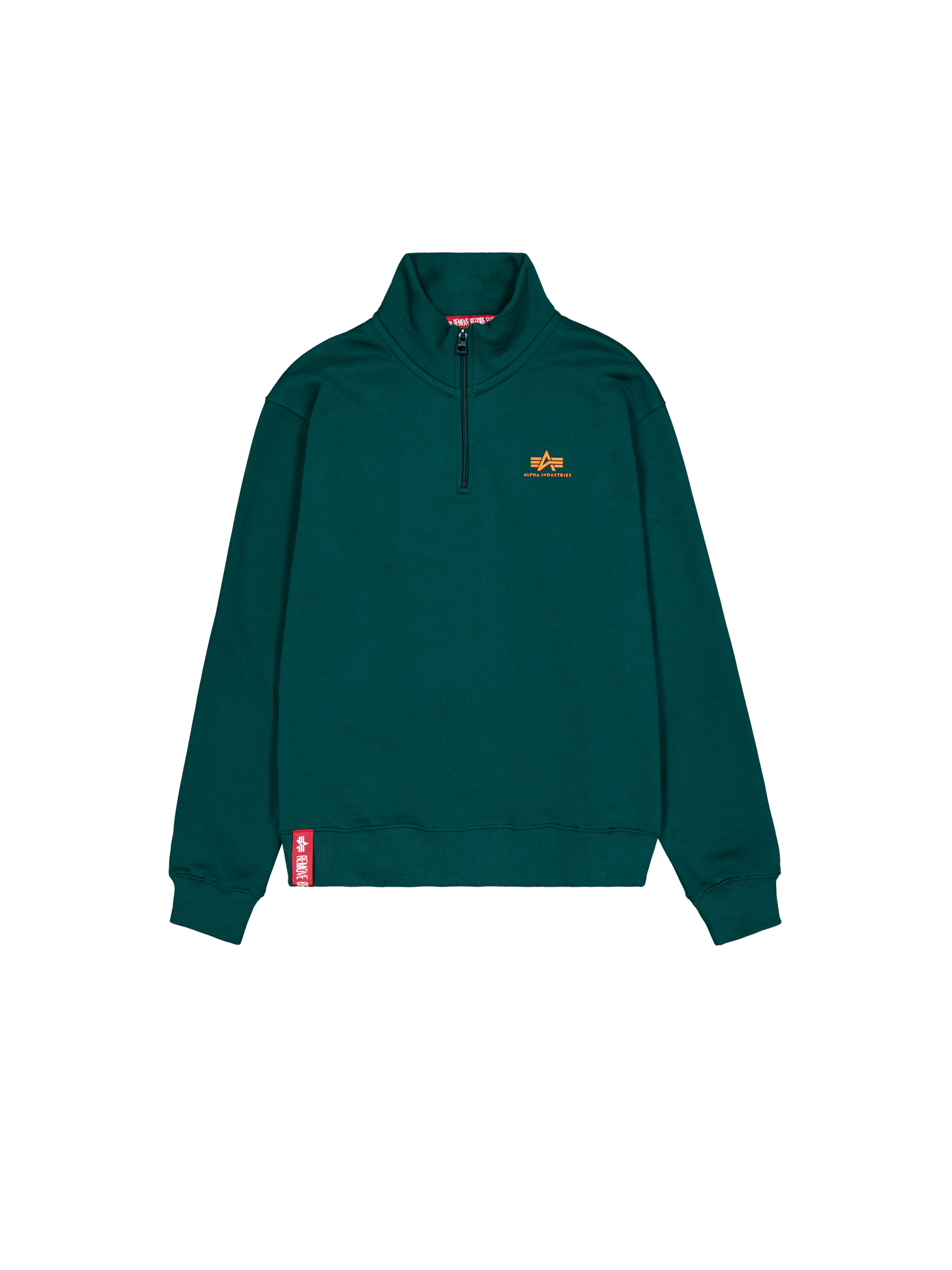 Half Zip Small Logo Sweatshirt Force Green 108308_720_1_flatlay_00001_97156.png