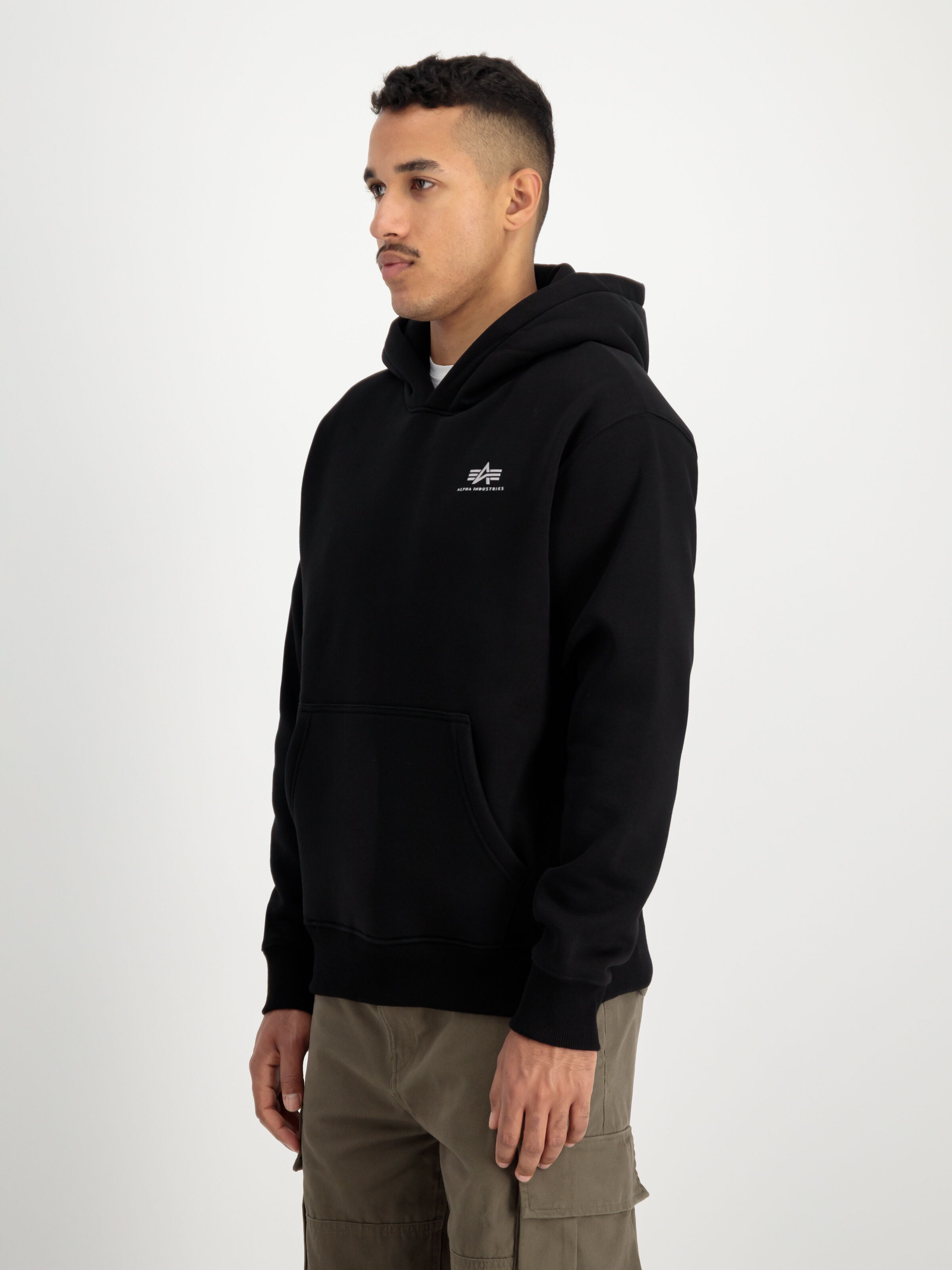 Basic Small Logo TPU Hoodie black/chrome 148347_373_2_model_00003_98397