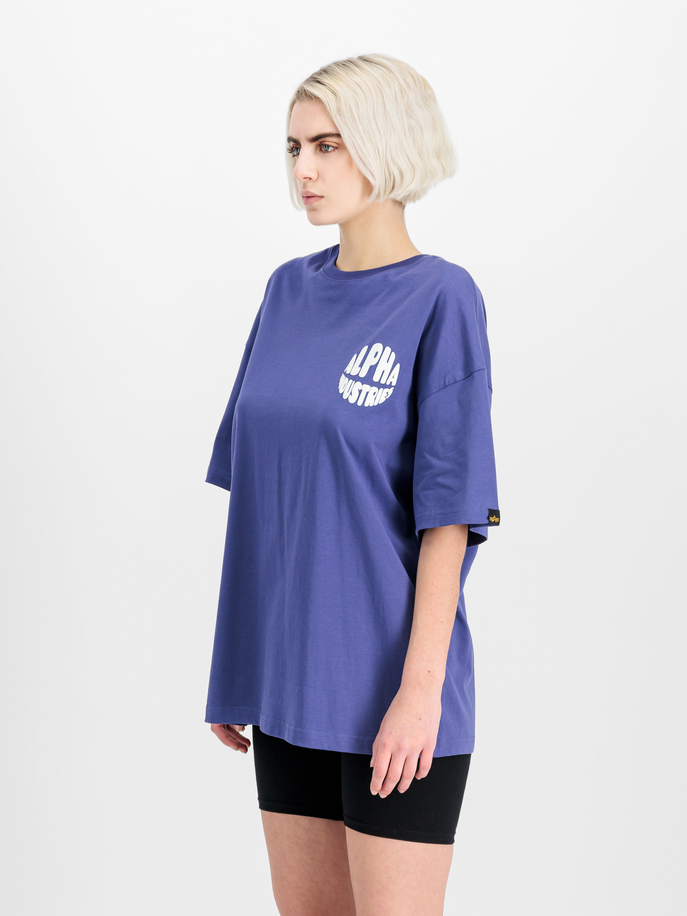 Logo Backprint T-Shirt Women night purple 156060_735_2_model_00003_144599