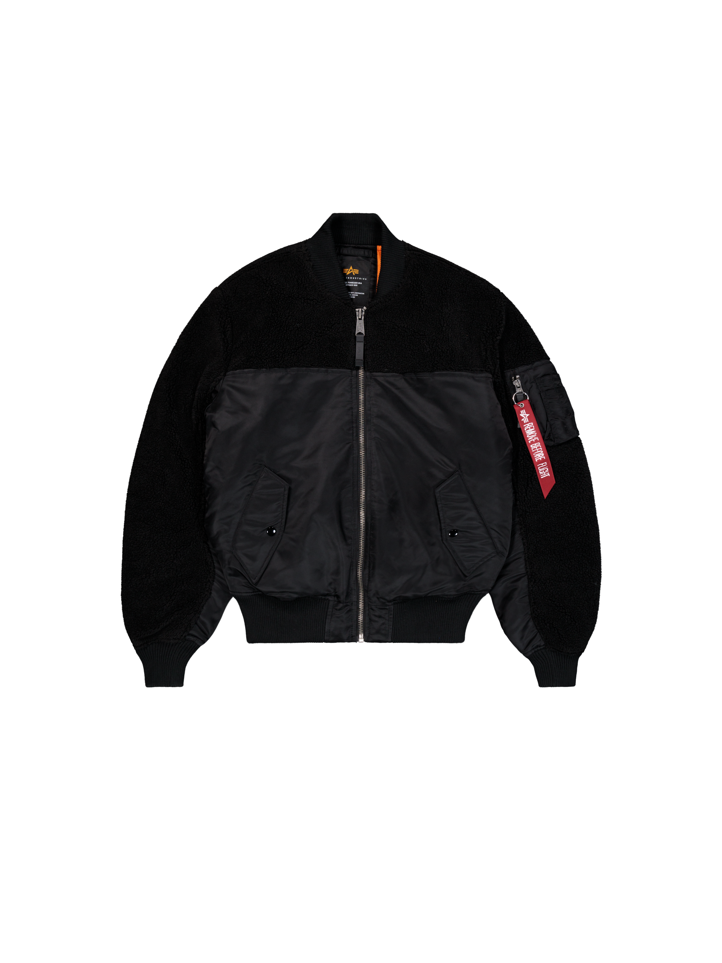 MA-1 Teddy Bomber Jacket black 258118_03_1_flatlay_00001_163108.png