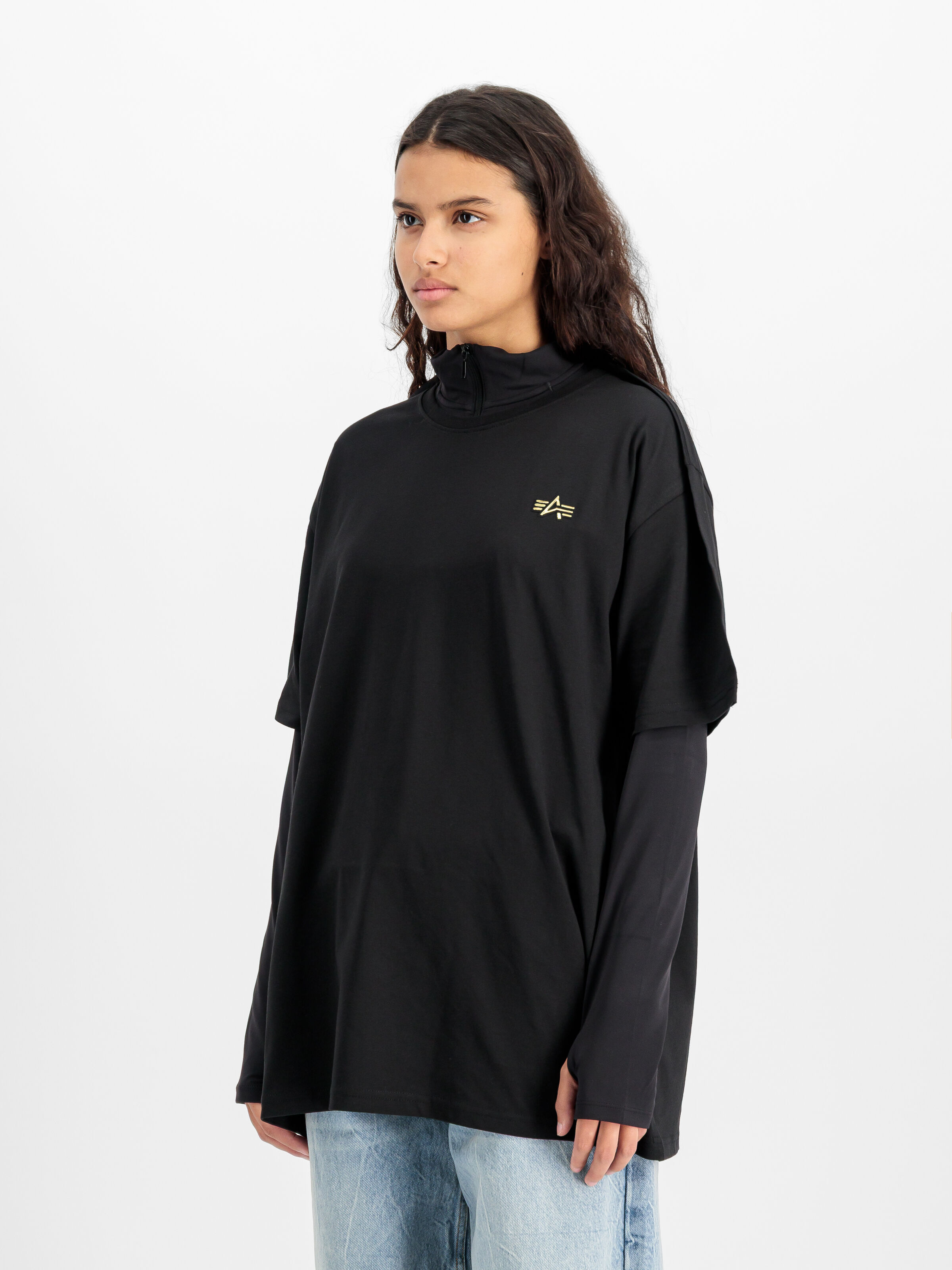 ALPHA x PROTOTYPES Small Logo T-Shirt black 258532_03_2_model_00003_224017