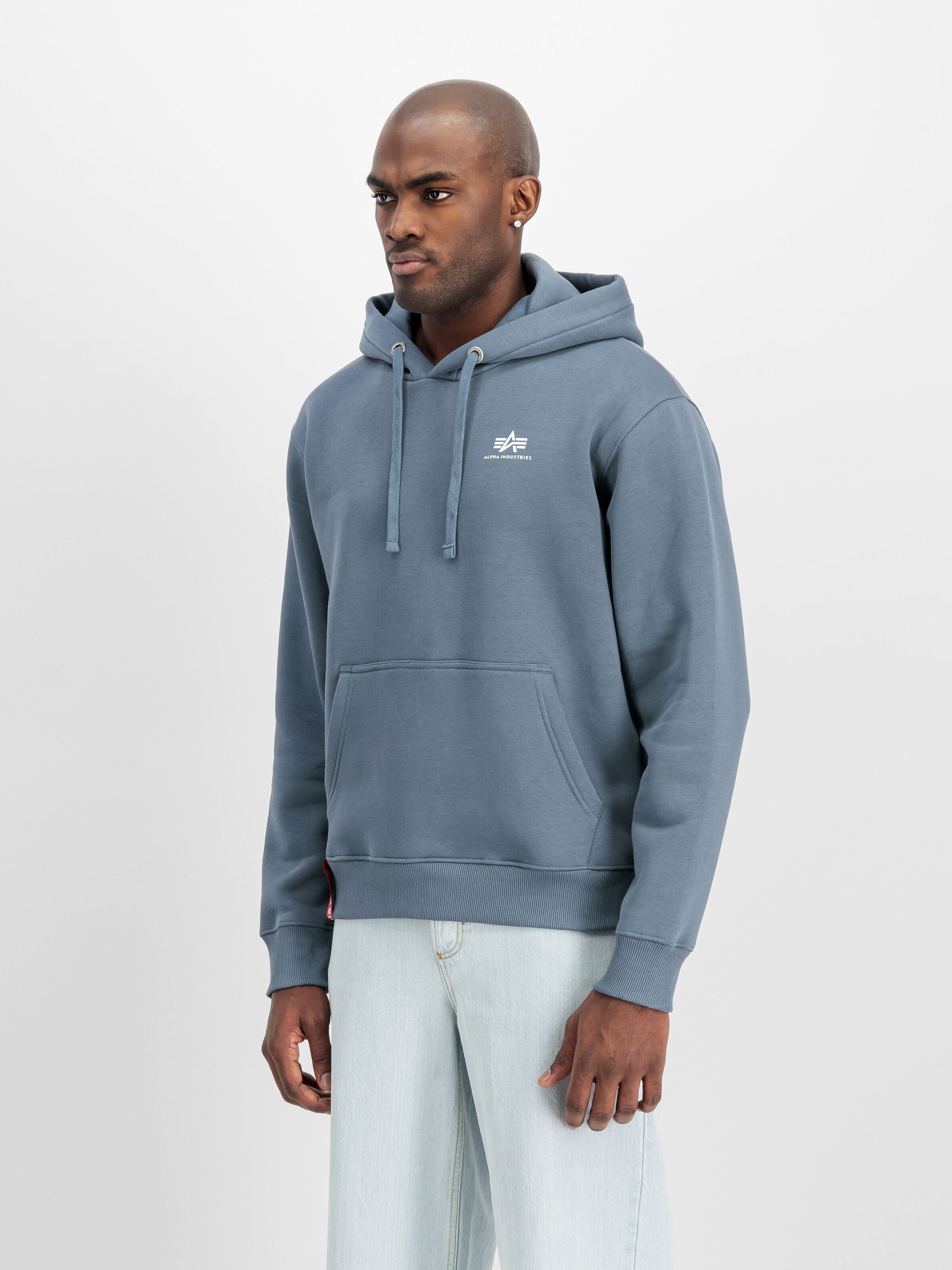 Basic Small Logo Hoodie denim blue 196318_439_2_model_00002_159900