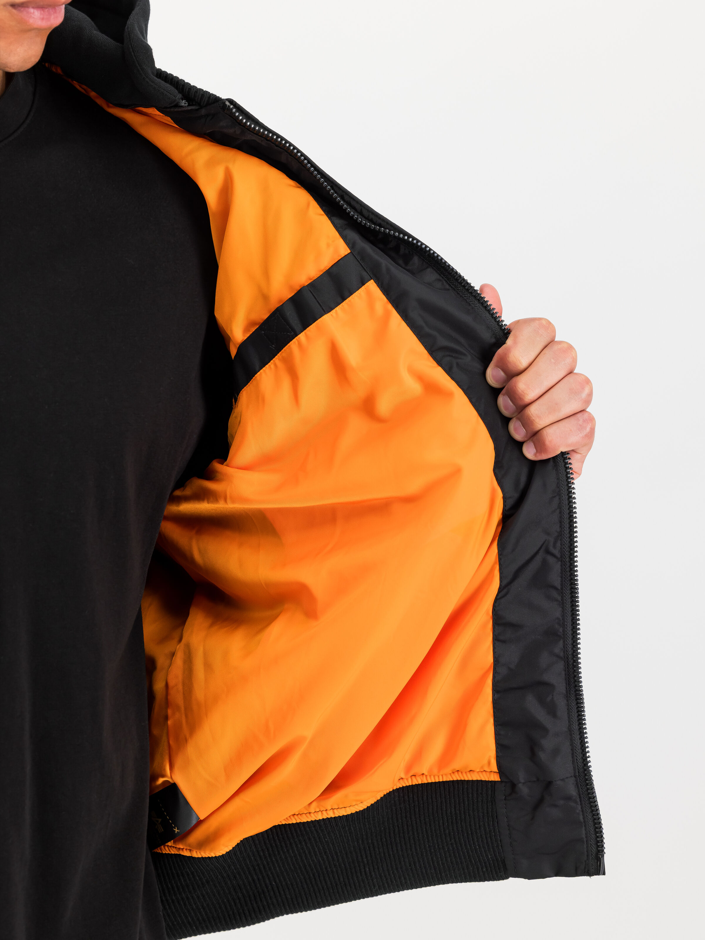 MA-1 TT Hood Light Bomber Jacket black/black 196108_515_3_detail_00002_199678