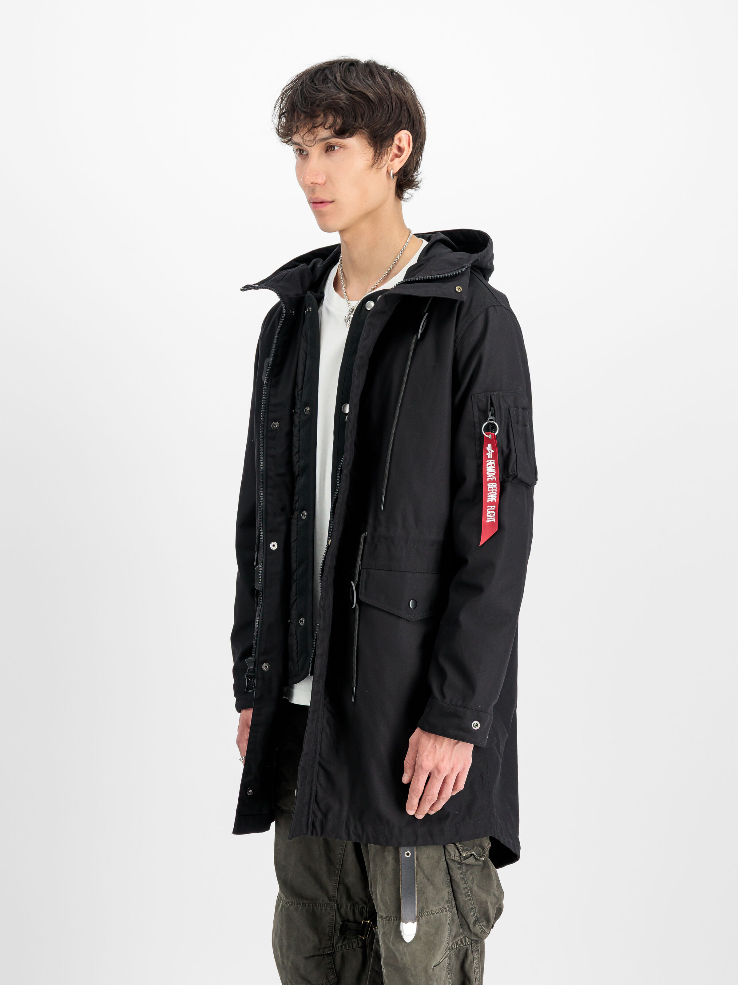 Studio M-51 Fishtail Backprint (2in1) Field Jacket black 258112_03_2_model_00002_173390