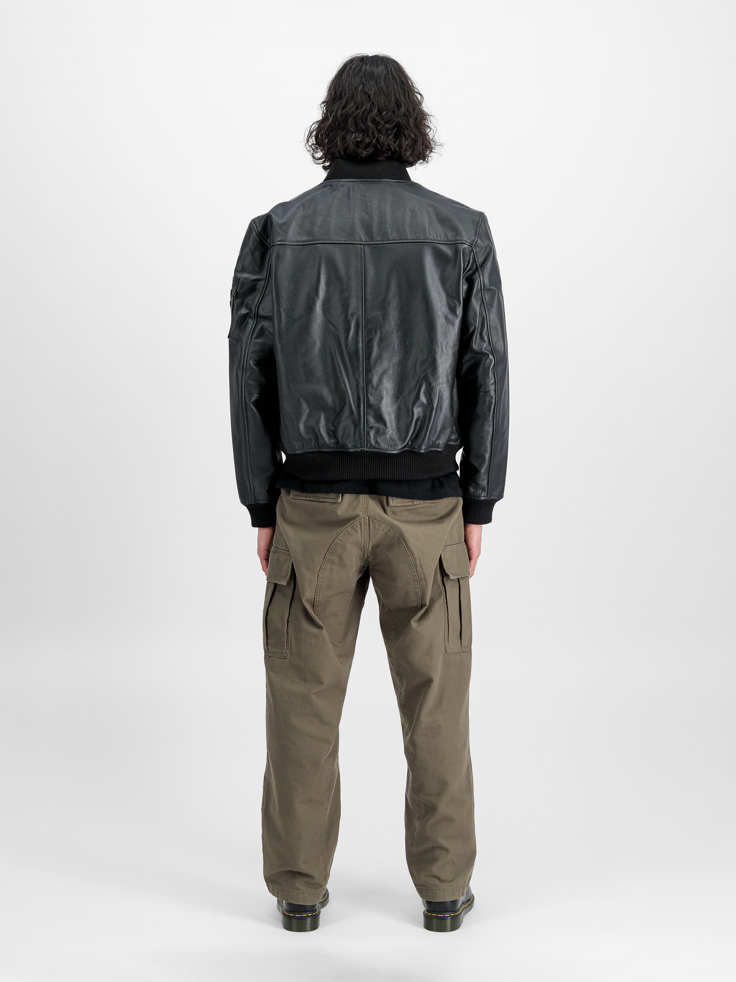 MA-1 Leather LF Bomber Jacket black 138121_03_2_model_00002_129048