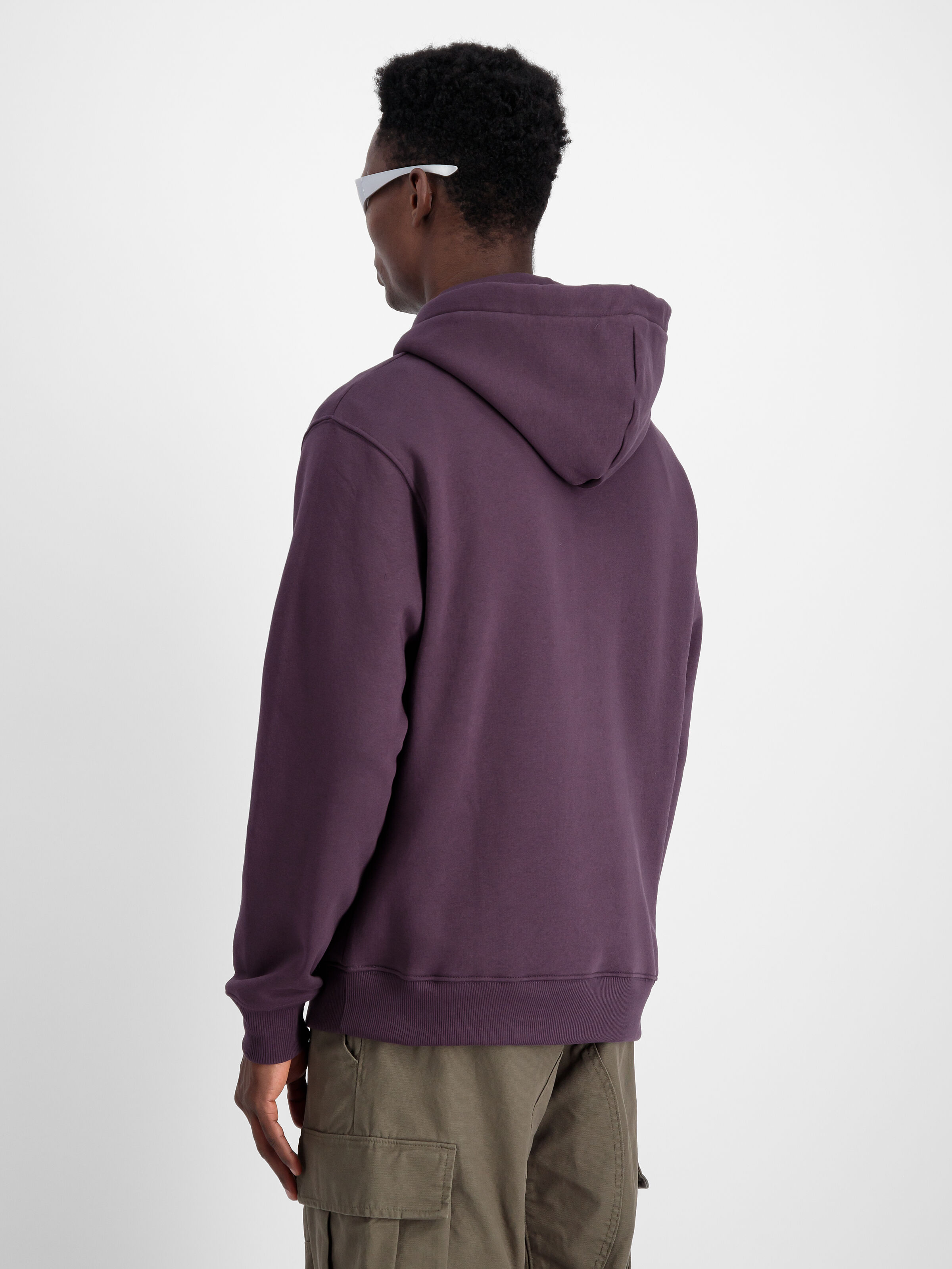 Basic Big Logo Rubber Hoodie Plum 178312RB_719_2_model_00004_129341