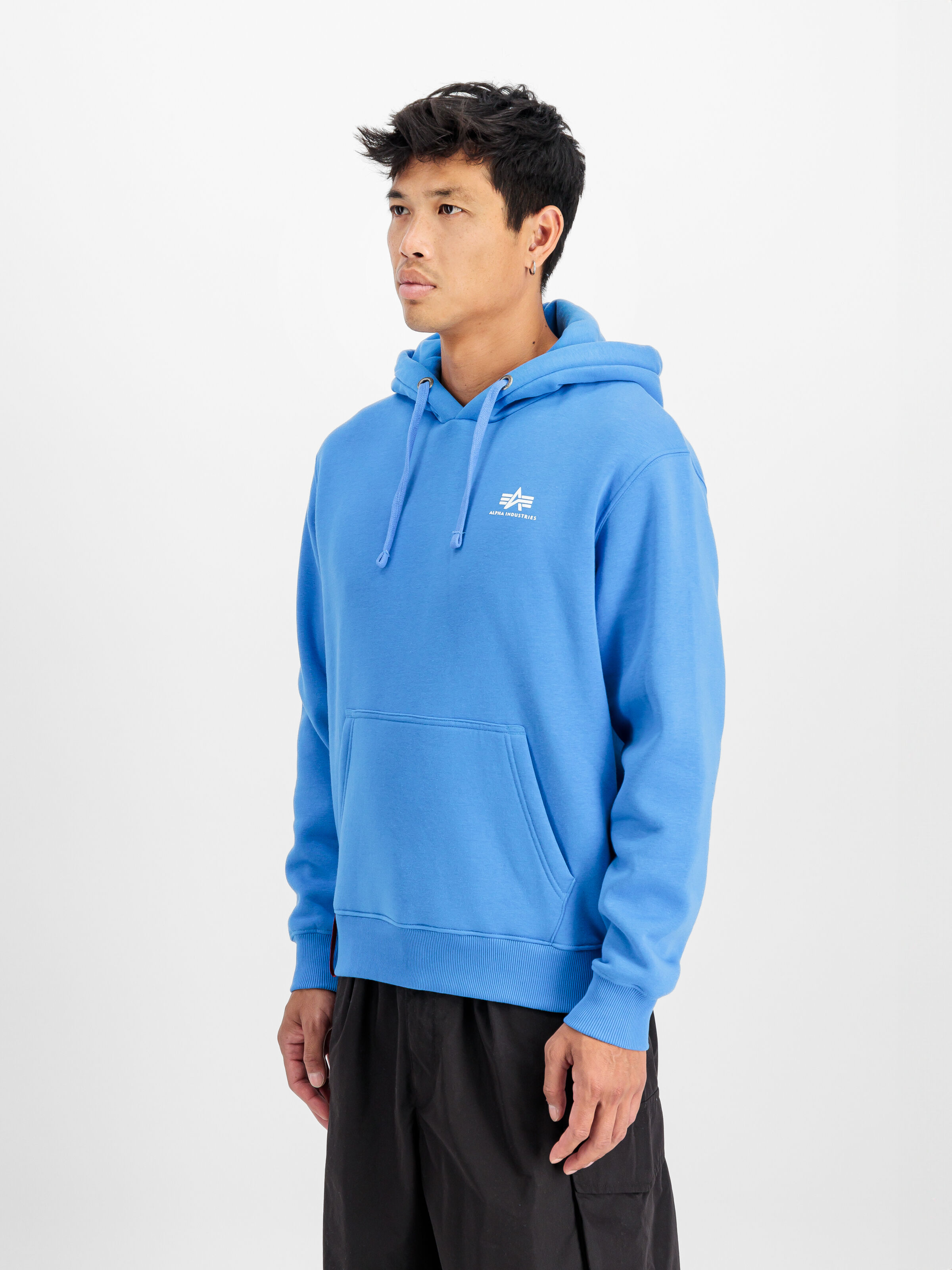 Basic Small Logo Hoodie mediteranian blue 196318_737_2_model_00003_117582
