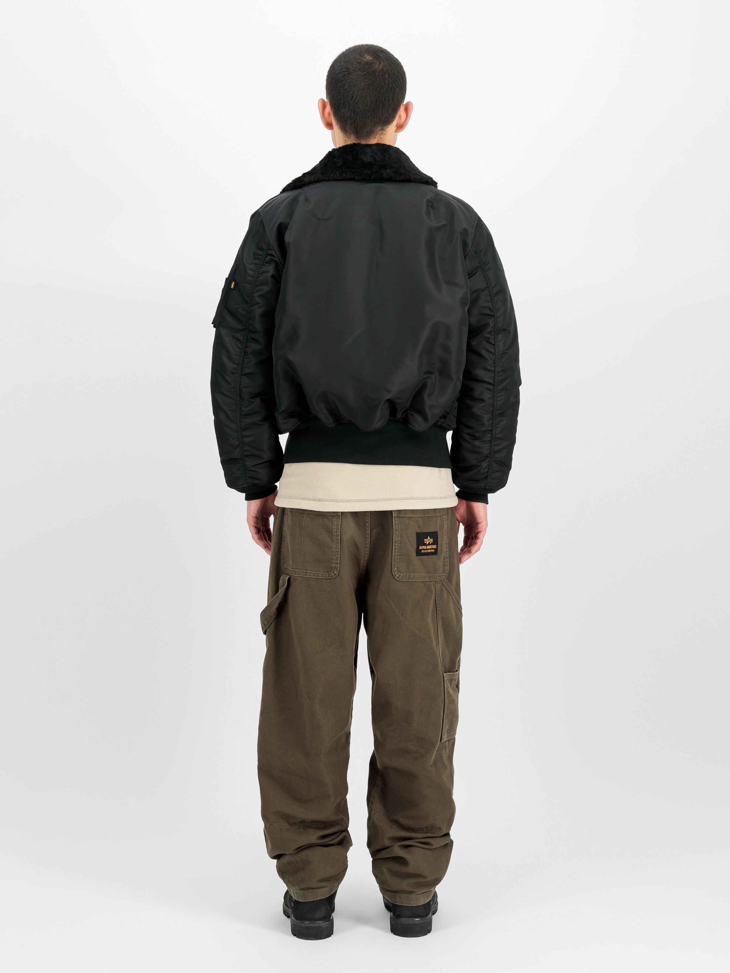 B-15 Intermediate Loose Bomber Jacket all black 268161_404_2_model_00002_244254