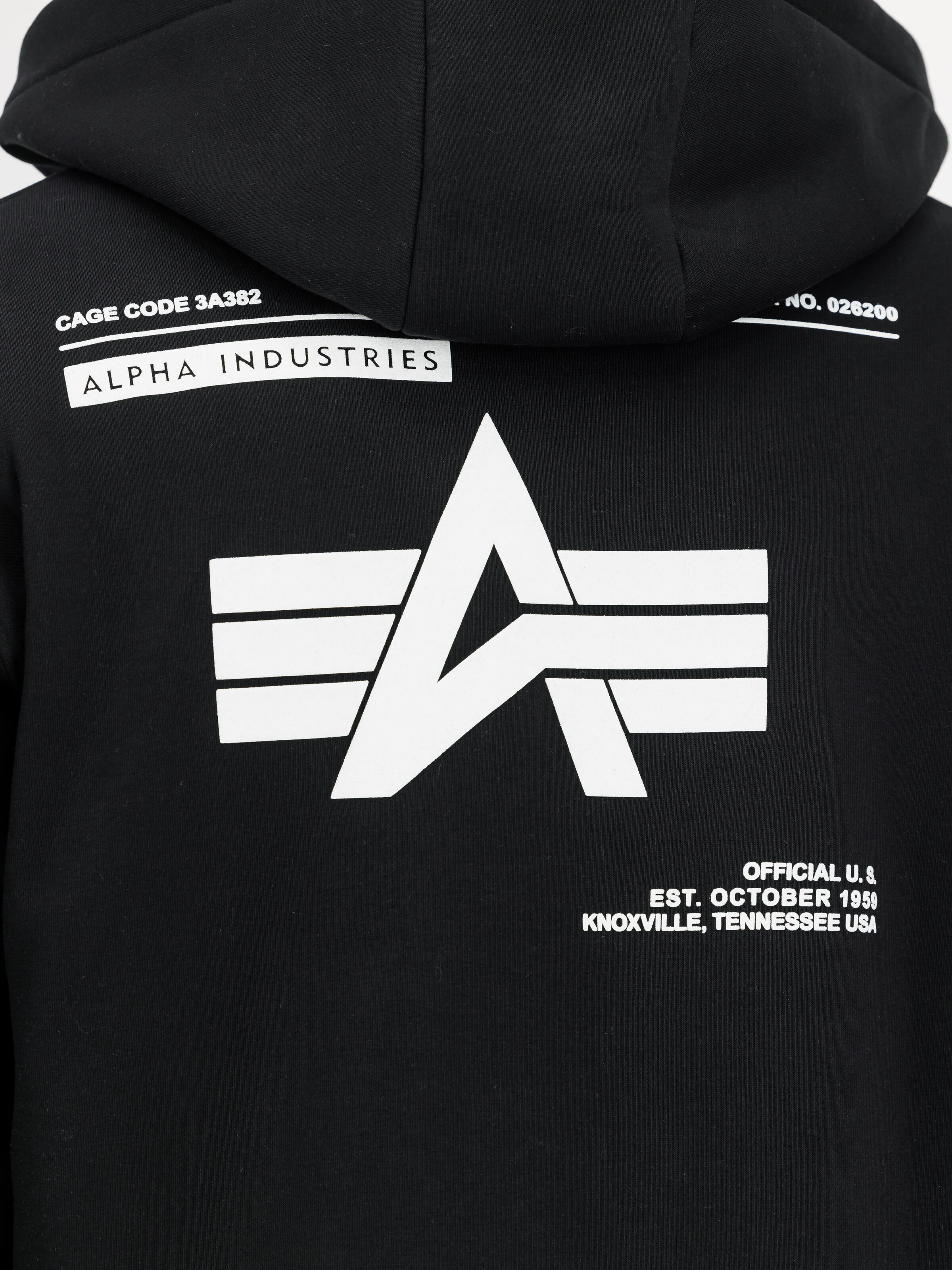 Label Zip Backprint Hoodie black 258342_03_3_detail_00002_183419