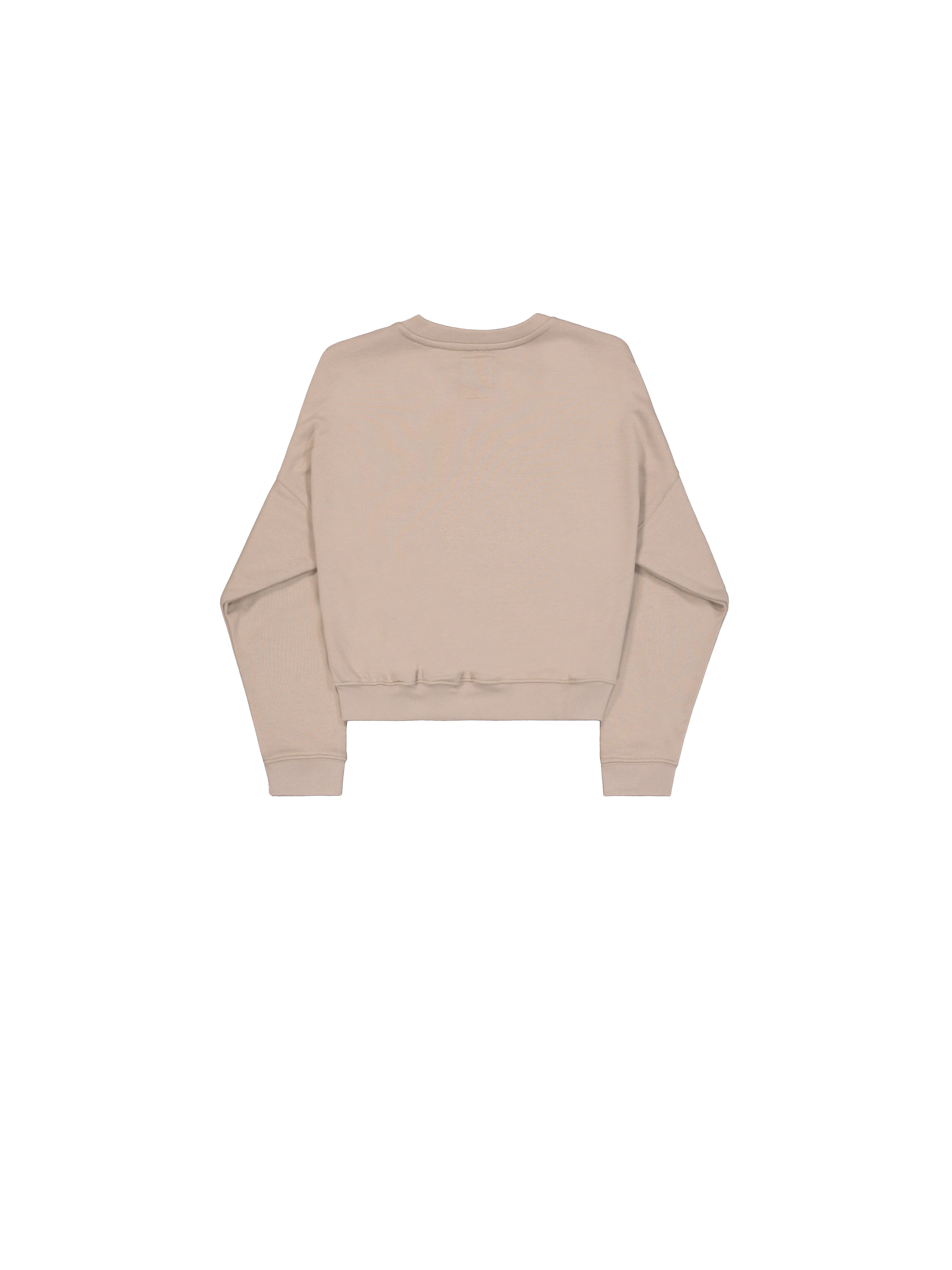 Alpha Essentials Rubber Logo Sweatshirt Women vintage sand 146030_679_1_flatlay_00002_124872
