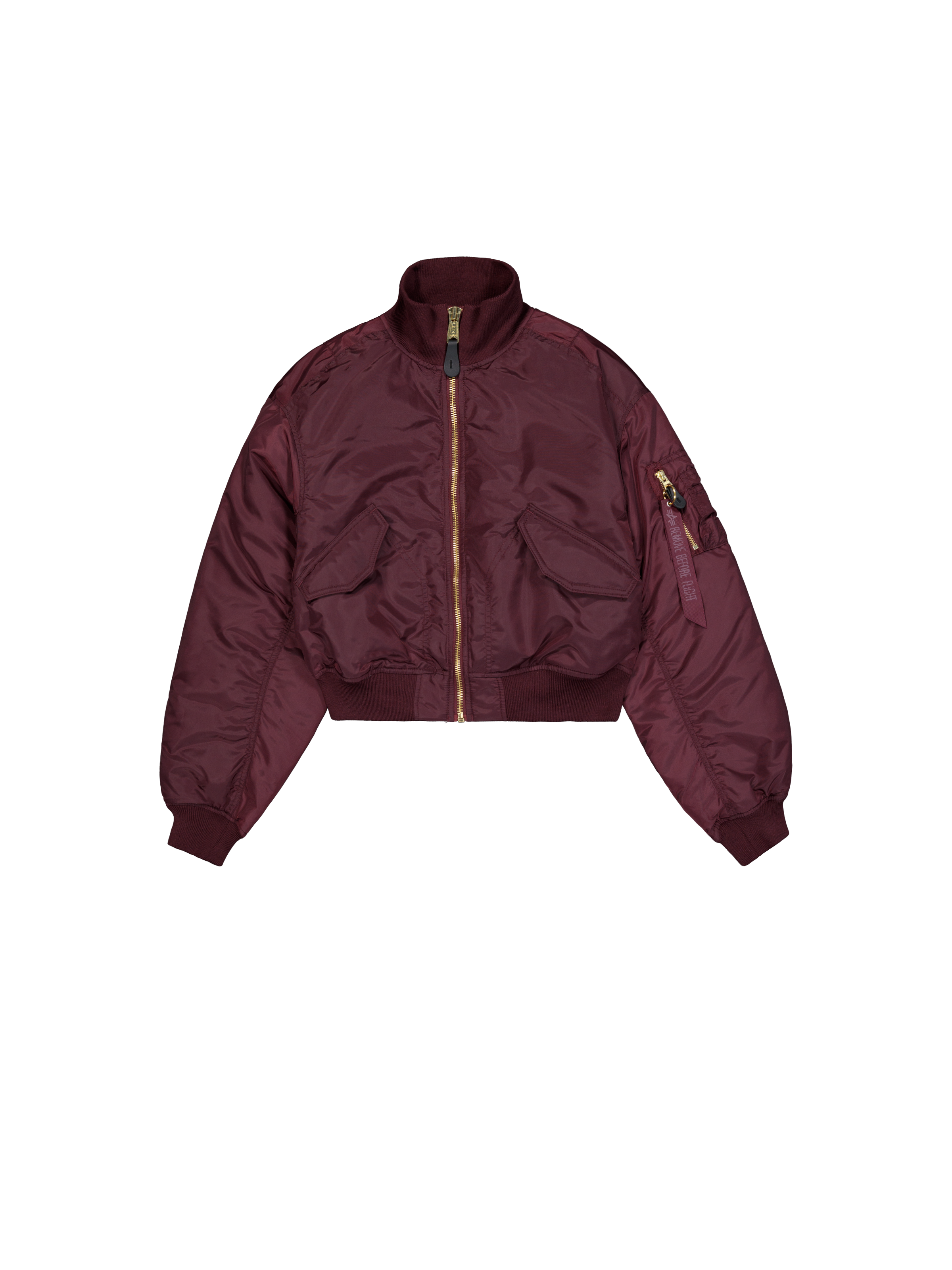 MA-1 Cropped Bomber Jacket Women dark cherry 258010_608_1_flatlay_00001_165158.png