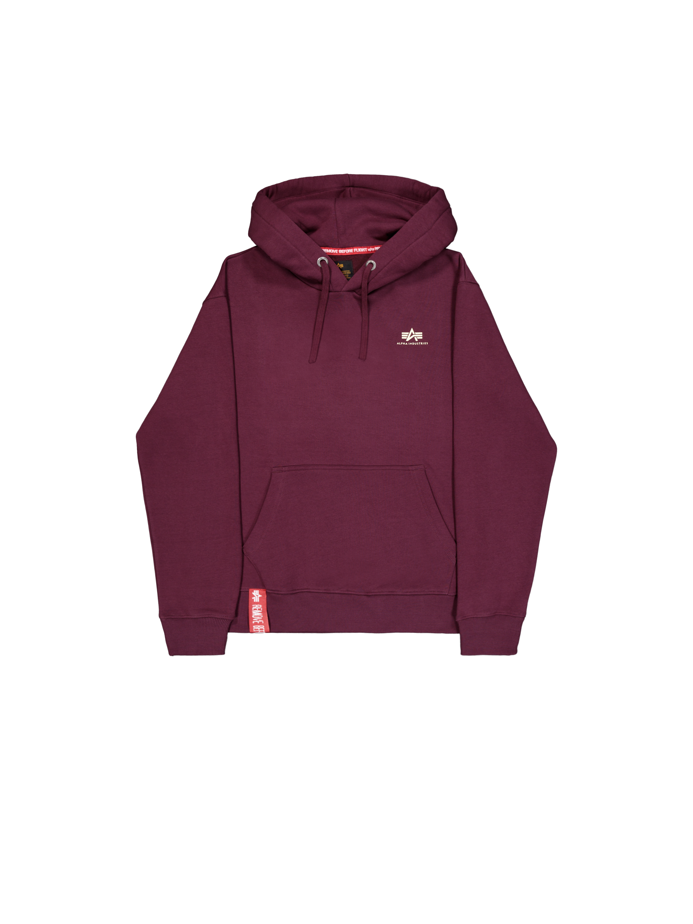 Basic Small Logo Hoodie dark cherry 196318_608_1_flatlay_00001_167109.png