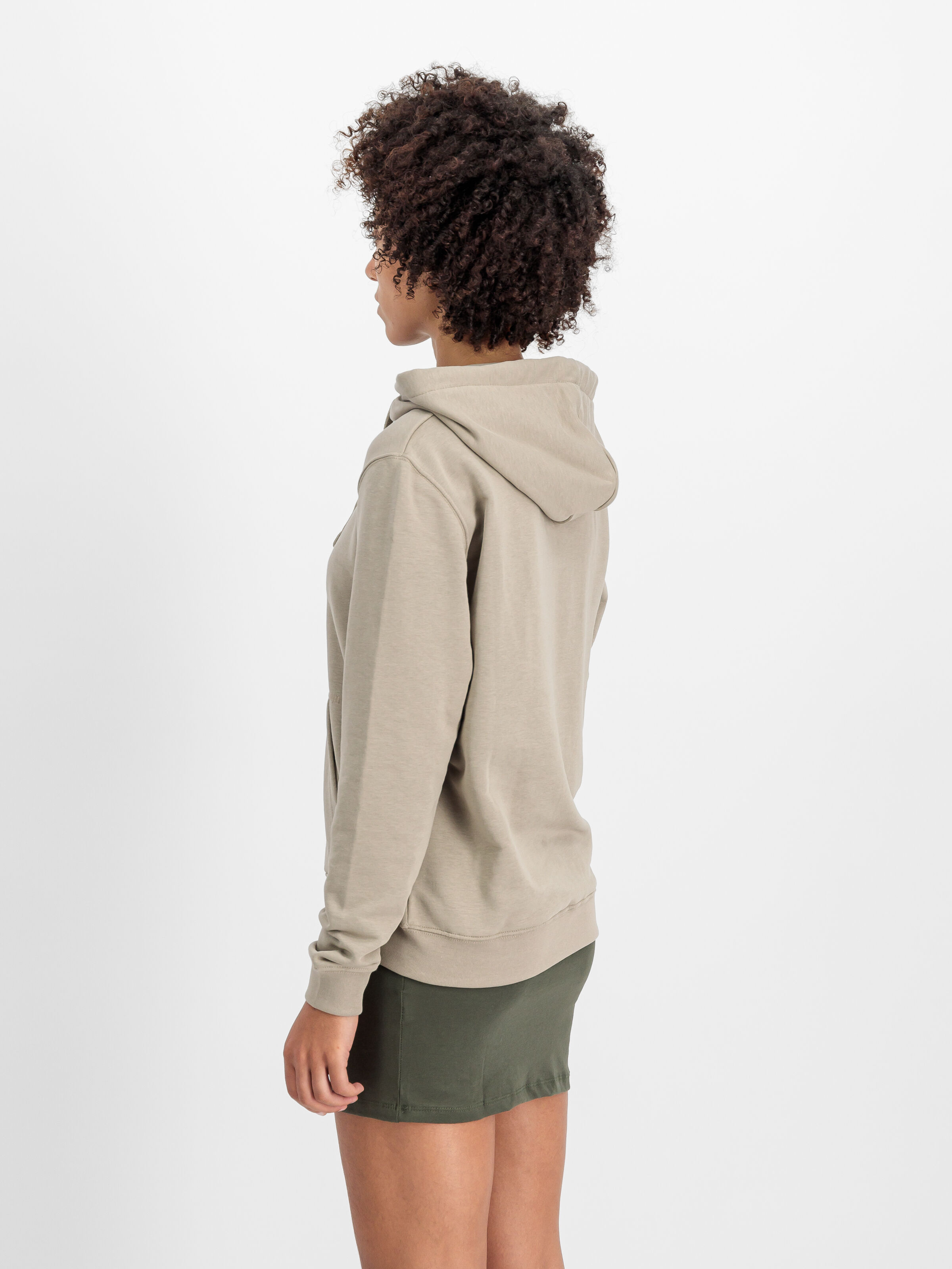New Basic Big Logo Hoodie Women vintage sand 196032_679_2_model_00004_112495