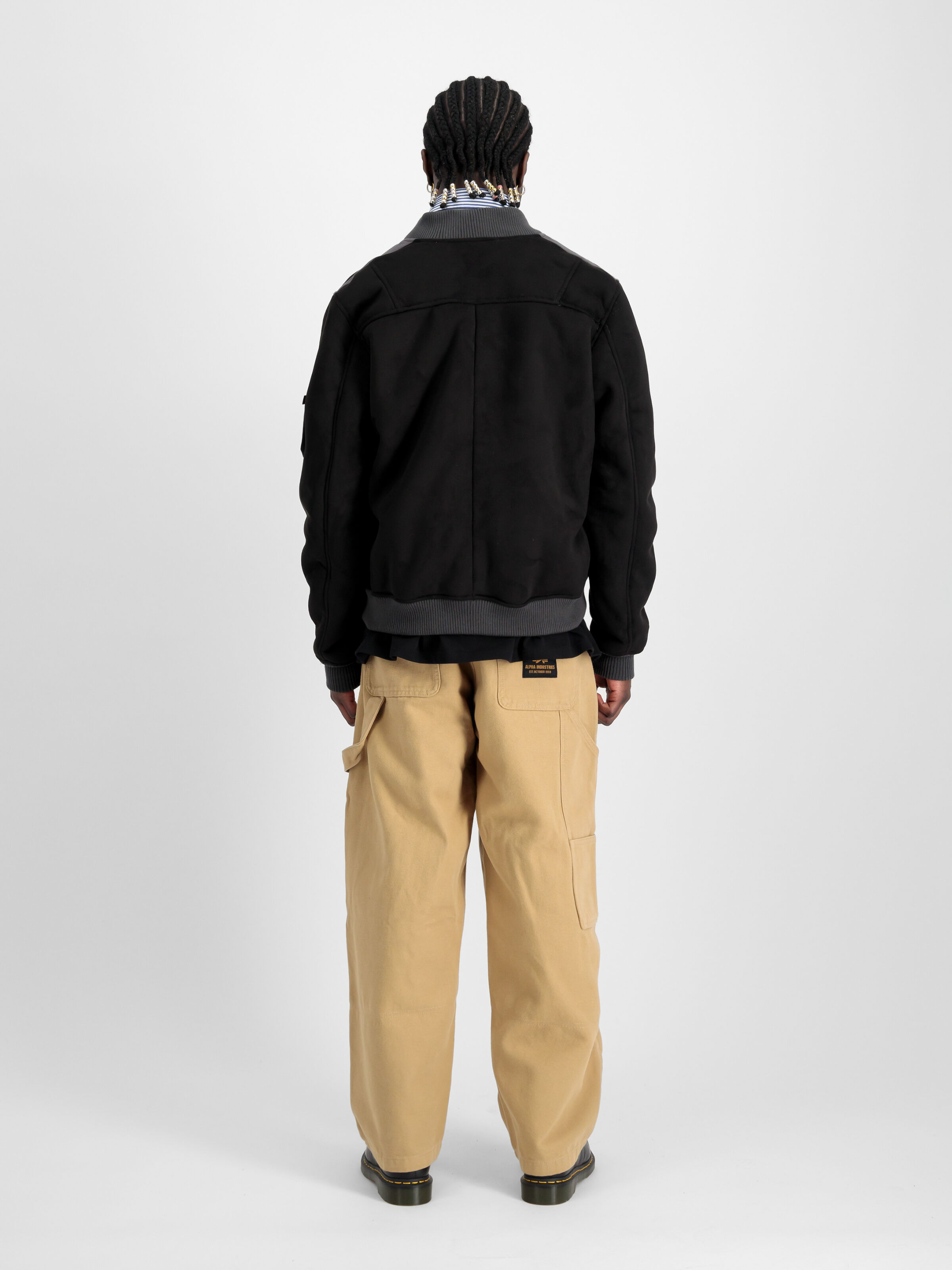 MA-1 Faux Suede Bomber Jacket black 148122_03_2_model__00002_98960