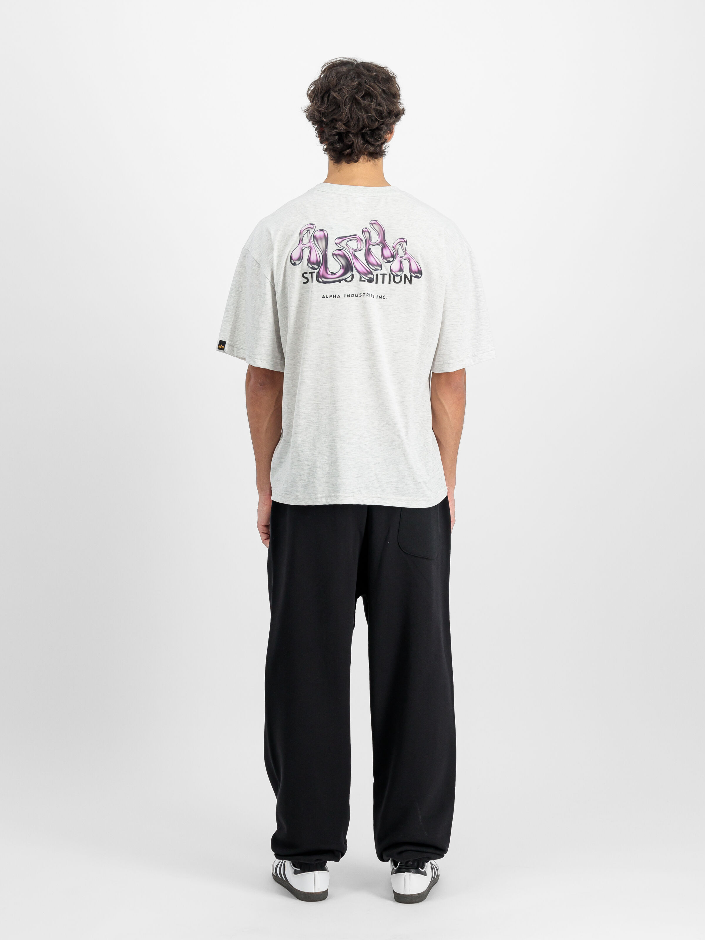 Studio Edition Backprint T-Shirt pastel grey melange 156553_752_2_model_00002_139136