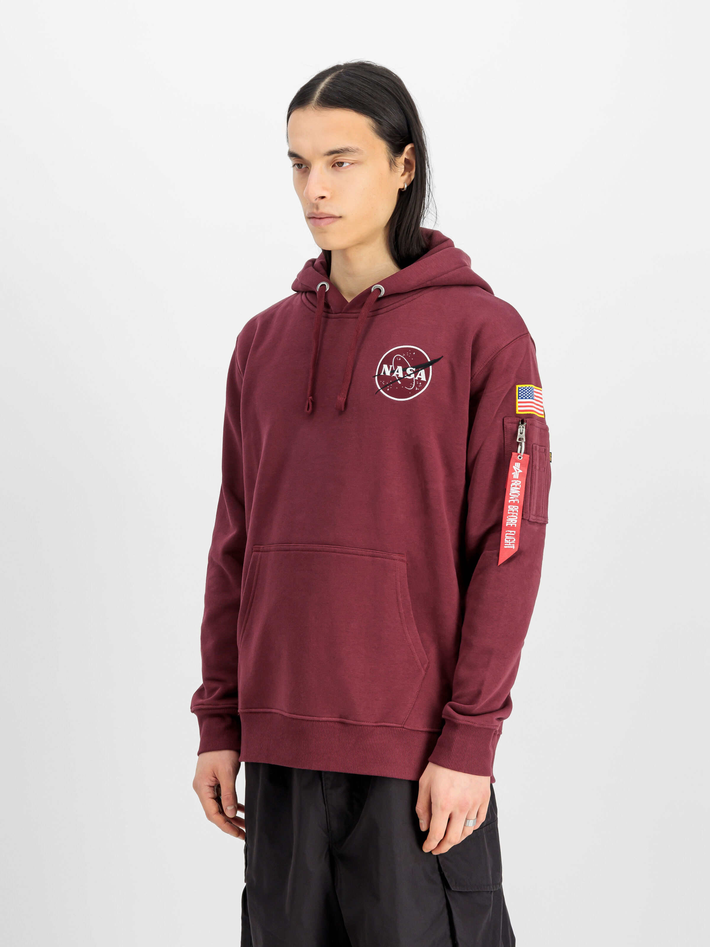 Space Shuttle SMU Hoodie burgundy 128814_184_2_model_00003_145645
