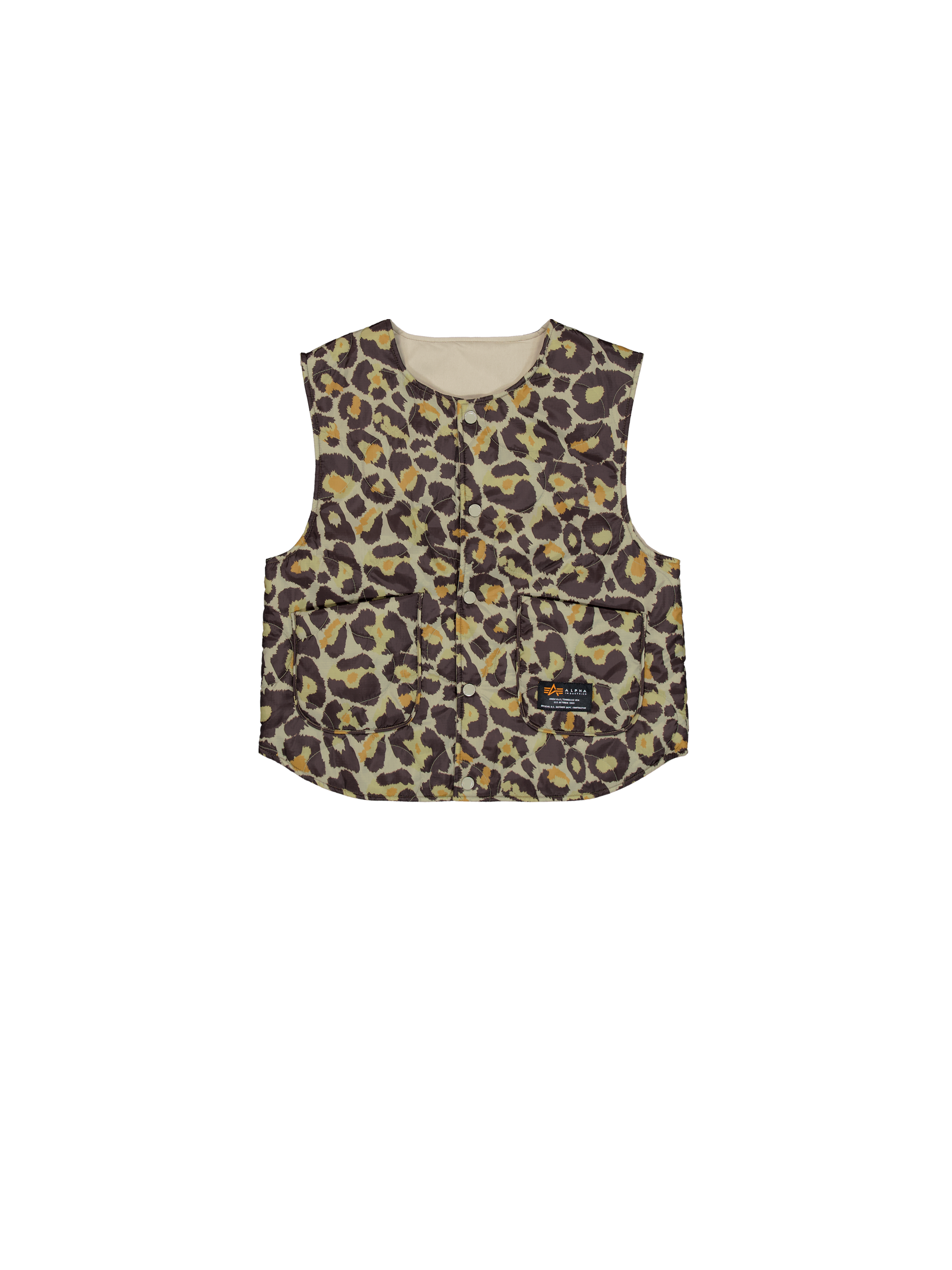 Reversible Camo Vest Women olive leo camo 148009C_732_1_flatlay_00001_99426.png