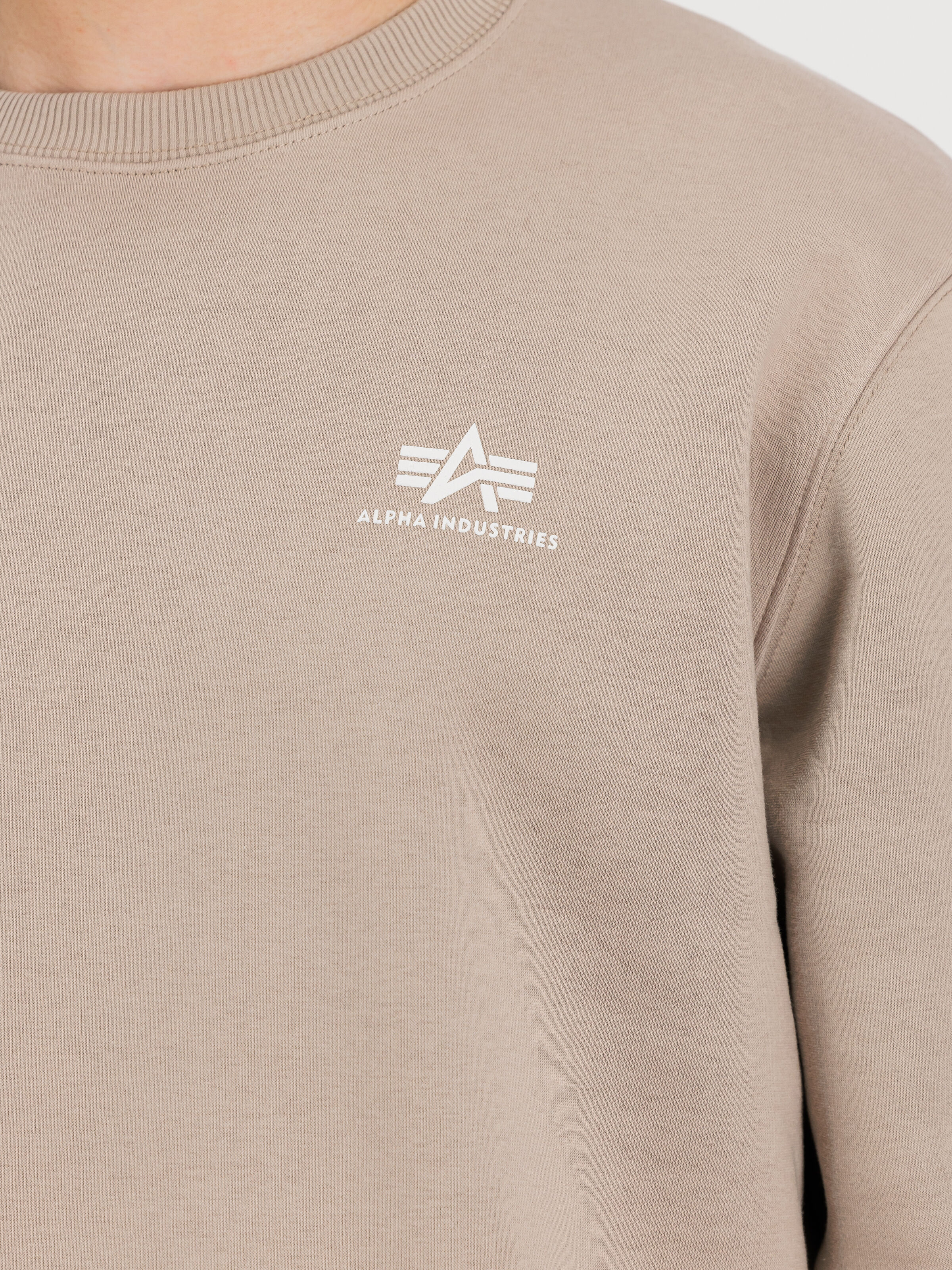 Basic Small Logo Sweatshirt vintage sand 188307_679_3_ddetail_00001_125477