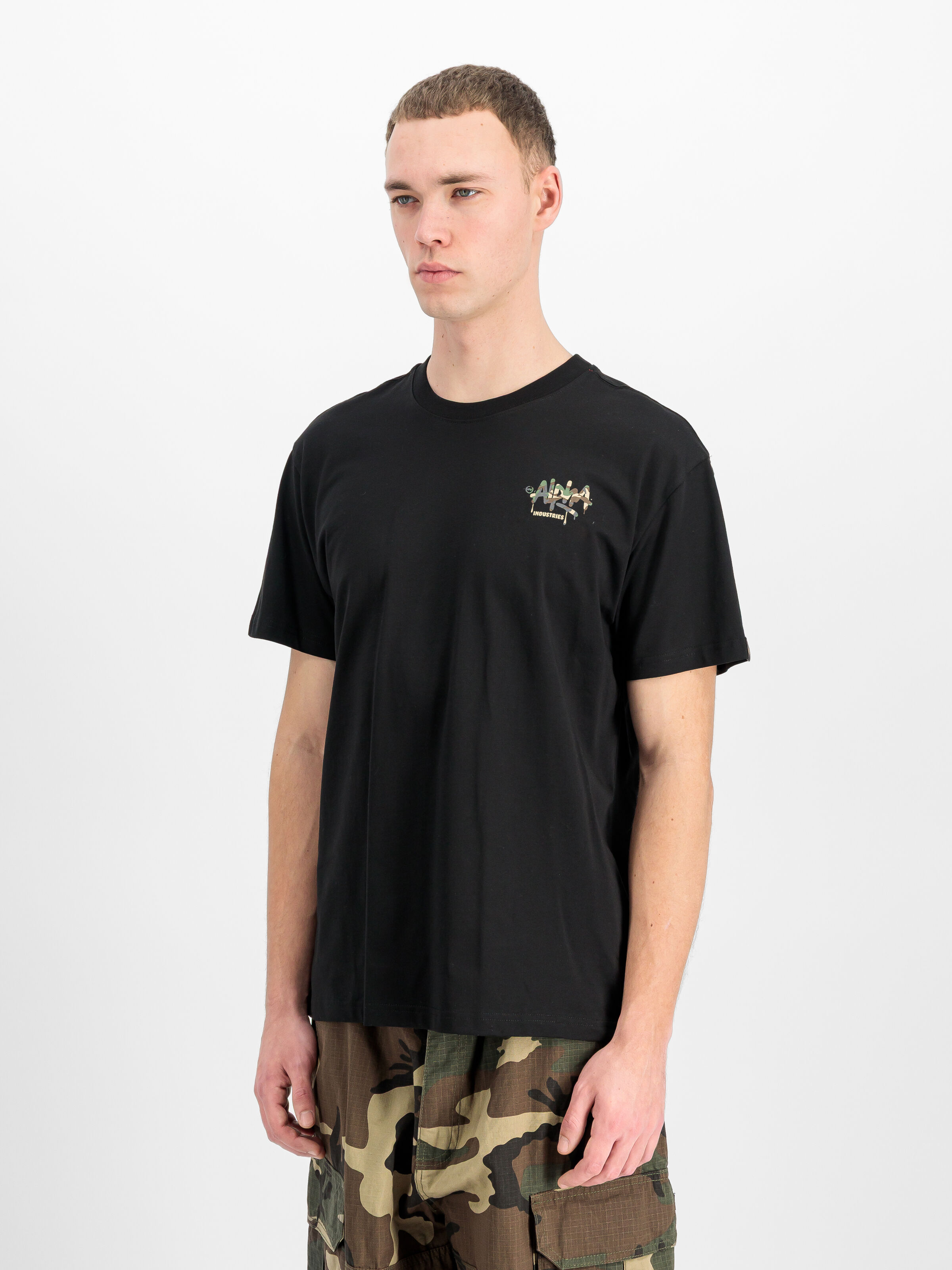 Alpha Signature Camo T-Shirt black 266554C_03_2_model_00002_220565